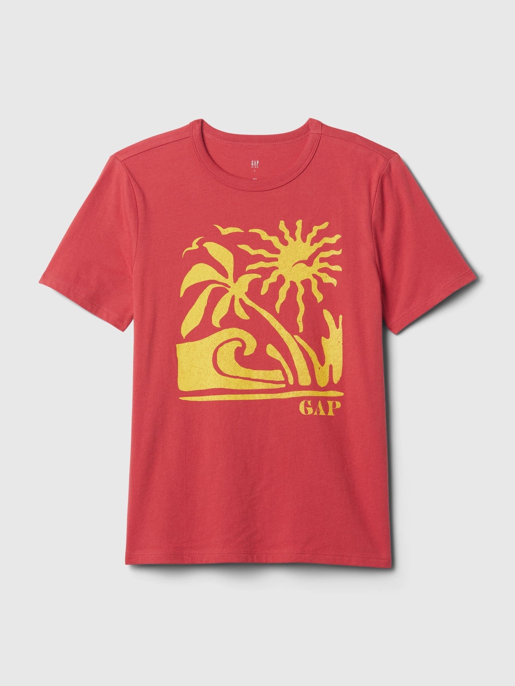 Red/Yellow Logo Graphic Short Sleeve Crew Neck T-Shirt (4-13yrs) - Image 1 of 1