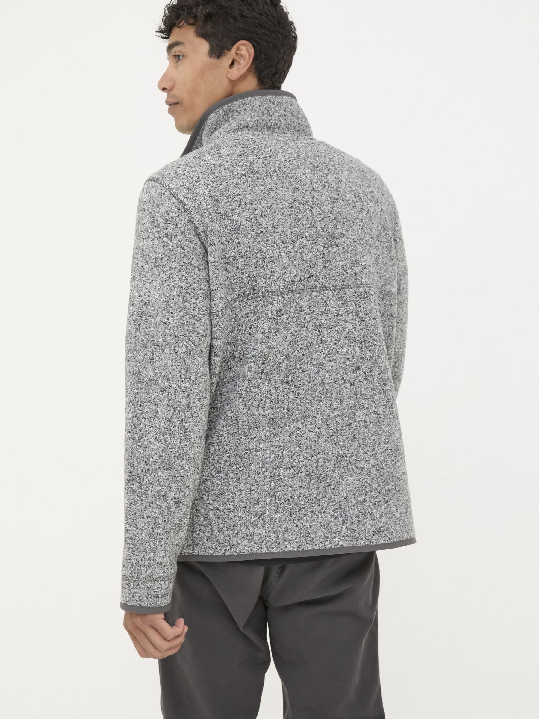 Haxby Grey Half Neck Sweatshirt - Image 2 of 6