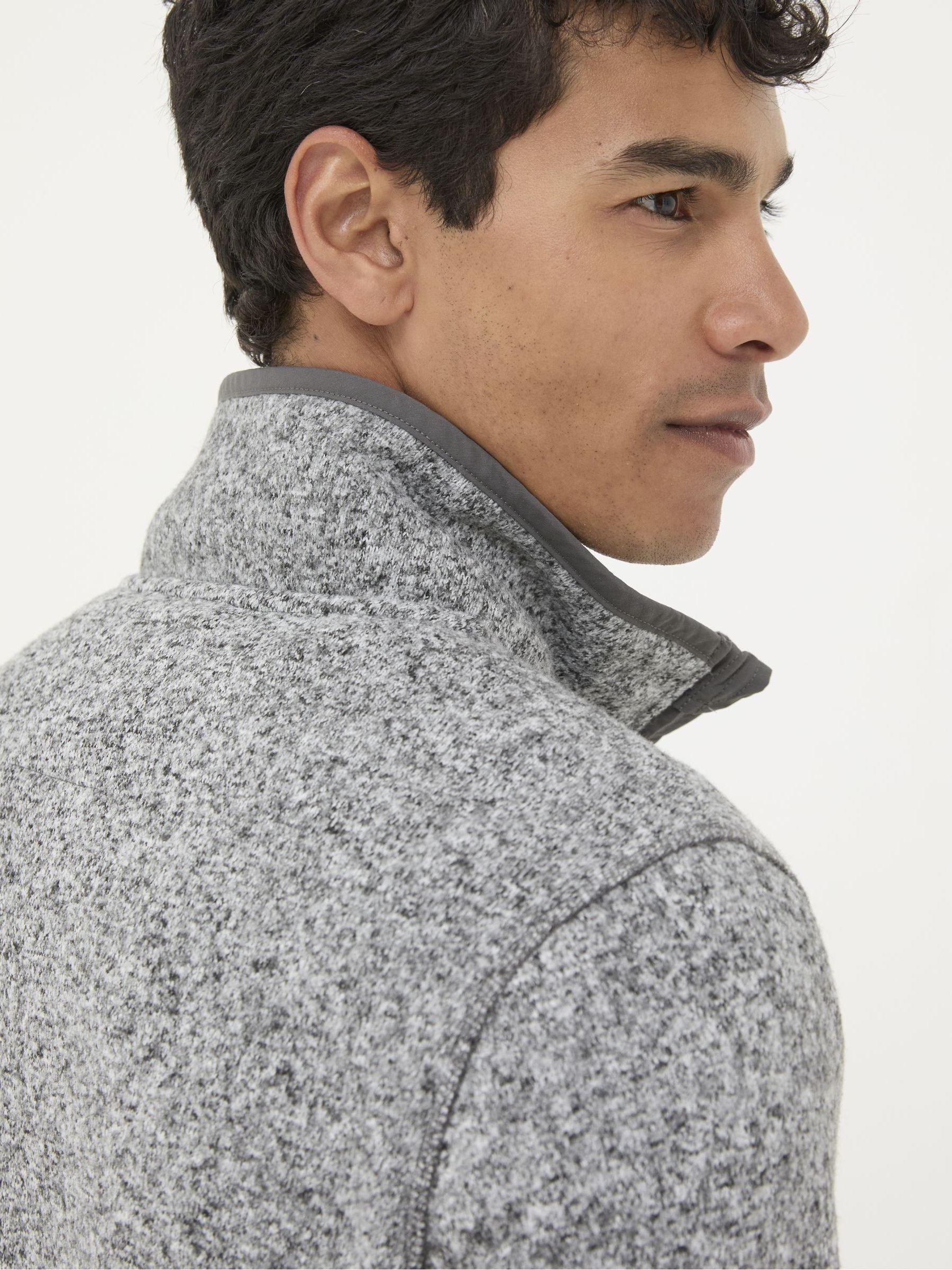 Haxby Grey Half Neck Sweatshirt - Image 5 of 6