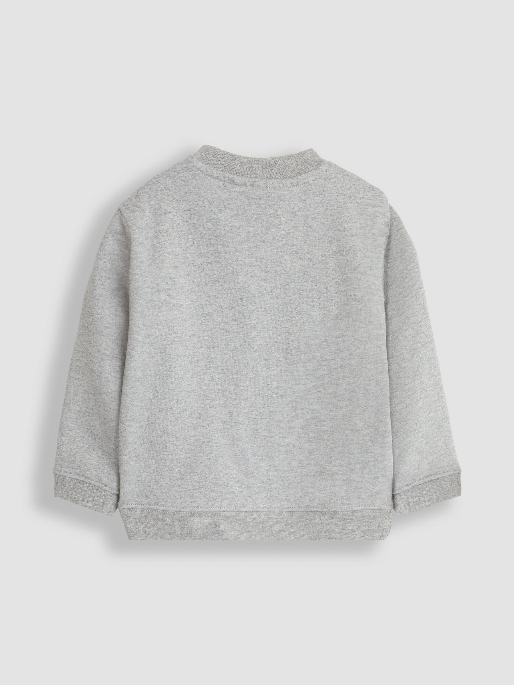 Grey Marl Woodland Friends Appliqué Sweatshirt - Image 4 of 5