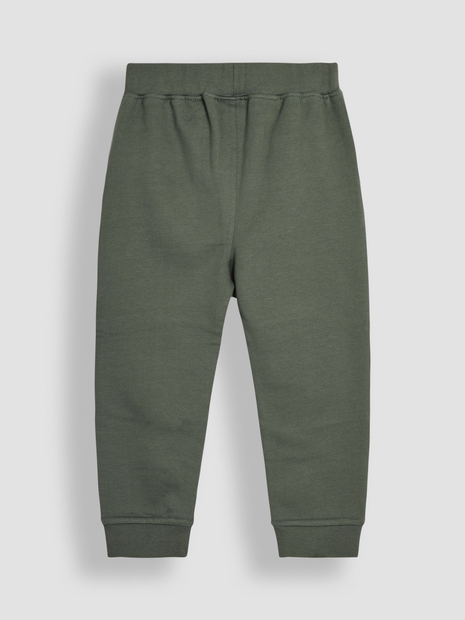 Khaki Green Tractor Appliqué Pet in Pocket Knee Joggers - Image 2 of 4 Khaki Green Tractor Appliqué Pet in Pocket Knee Joggers - Image 2 of 4