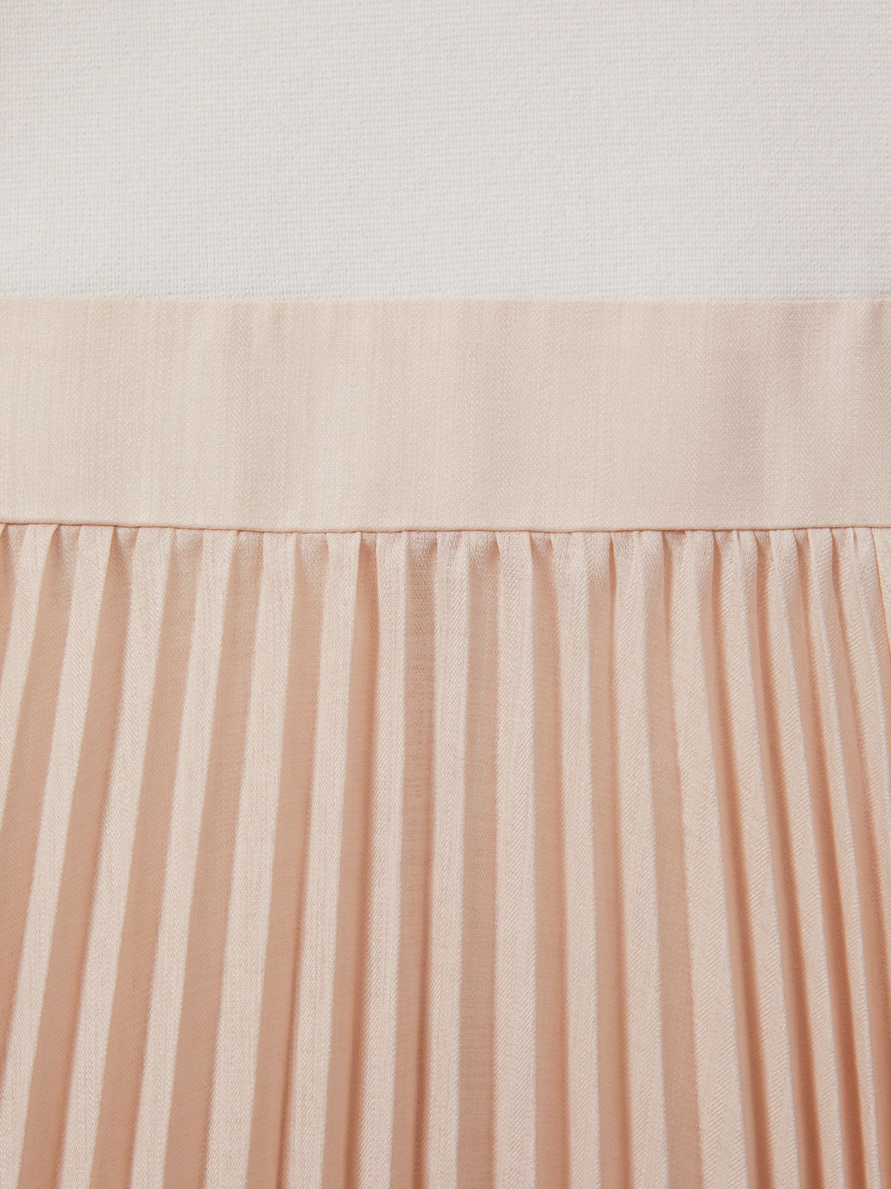 Hybrid Knitted Midi Dress in Ivory/Nude - Image 5 of 5