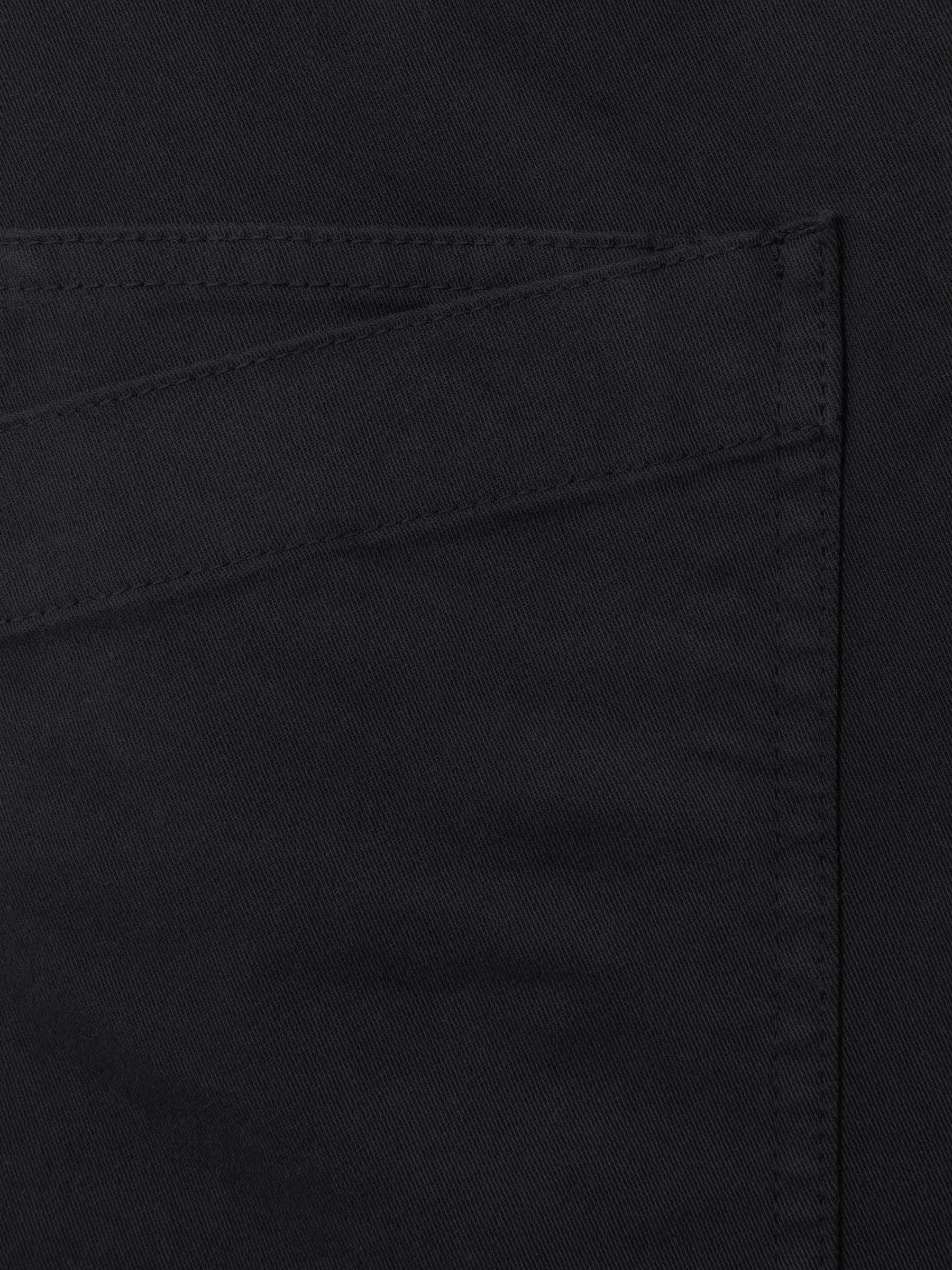Cotton Blend Shorts with Turned-Up Hems in Navy - Image 5 of 5