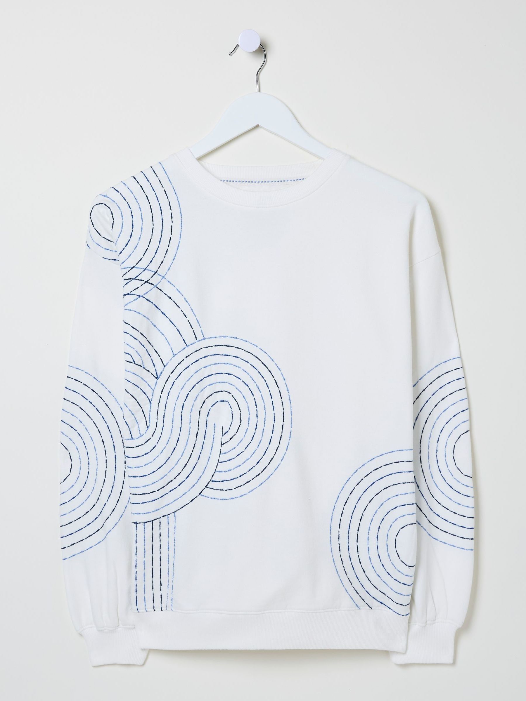 Alex Natural Embroidered Sweatshirt - Image 5 of 5