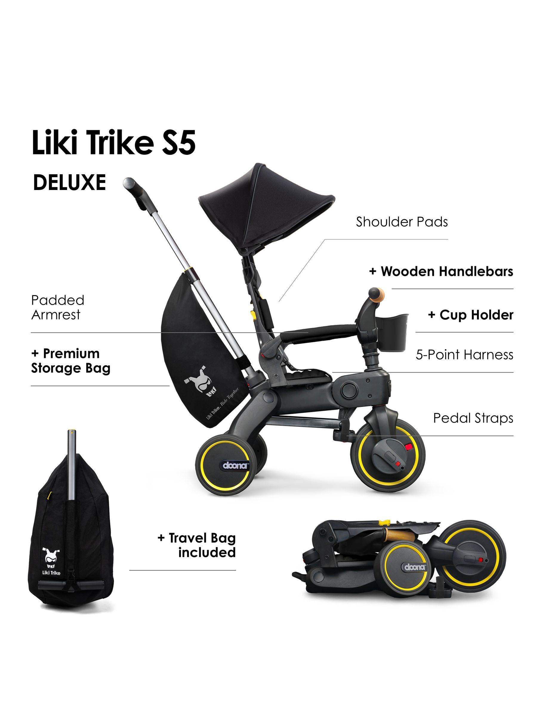 Doona Black Liki S5 Trike - Image 7 of 7