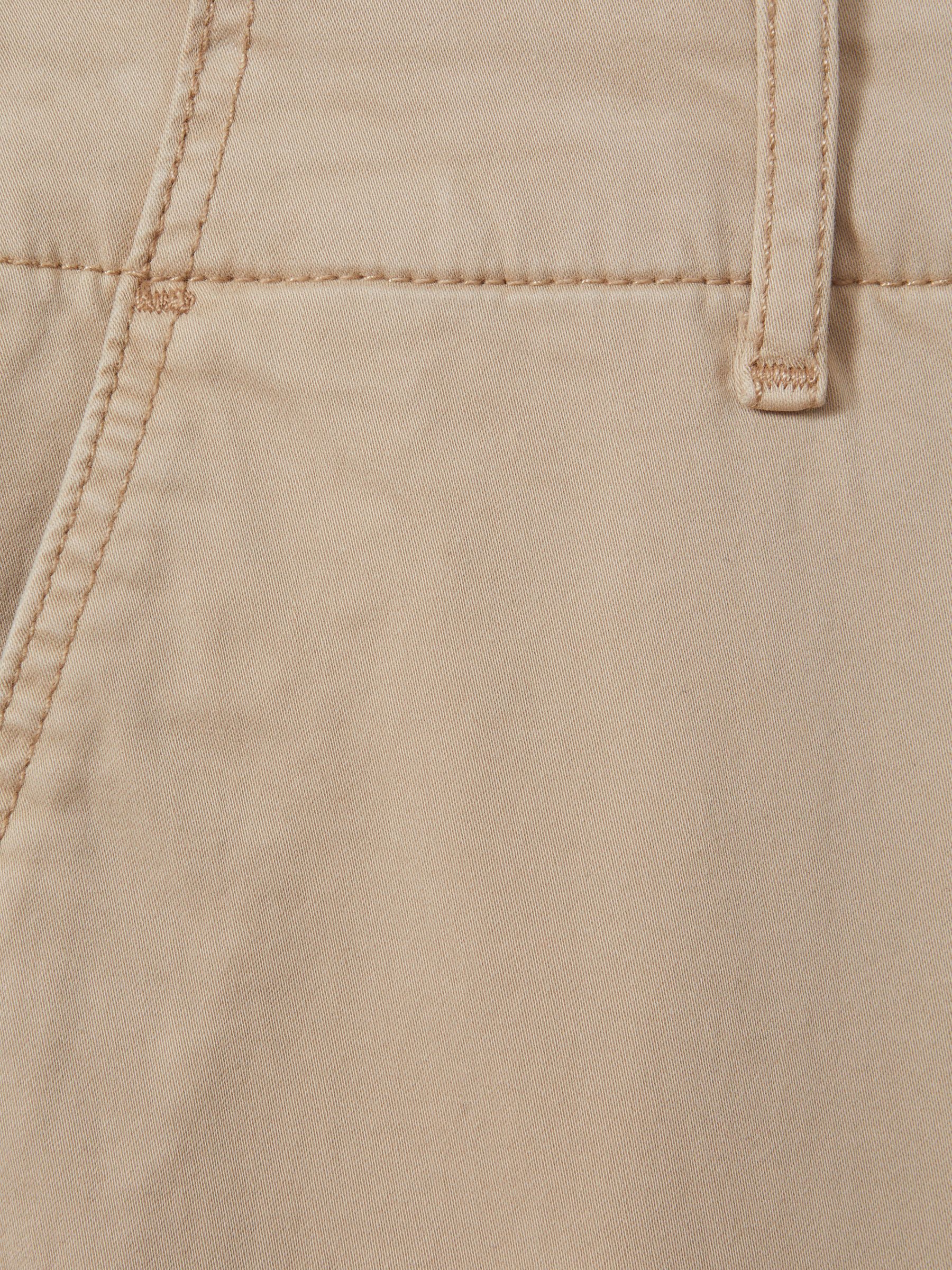 Paige Cotton Blend Chino Shorts in Khaki Sand - Image 5 of 5