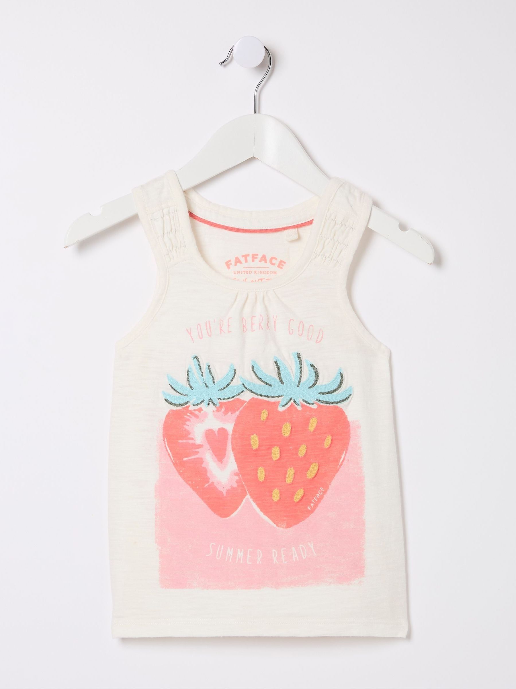 Natural Strawberry Jersey Vest Top - Image 4 of 4