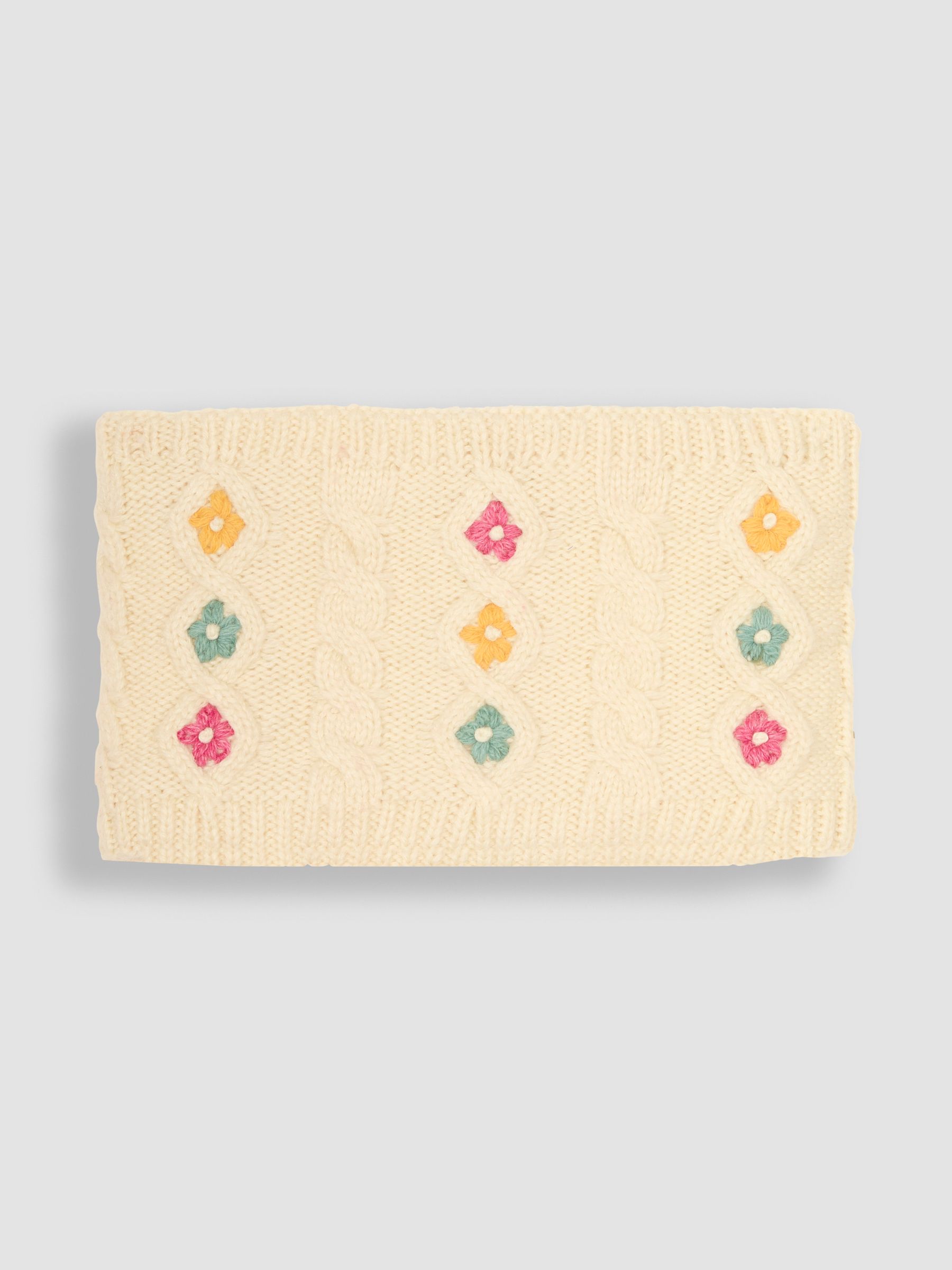 Cream Cable Knitted Neck Cosy Scarf - Image 1 of 3