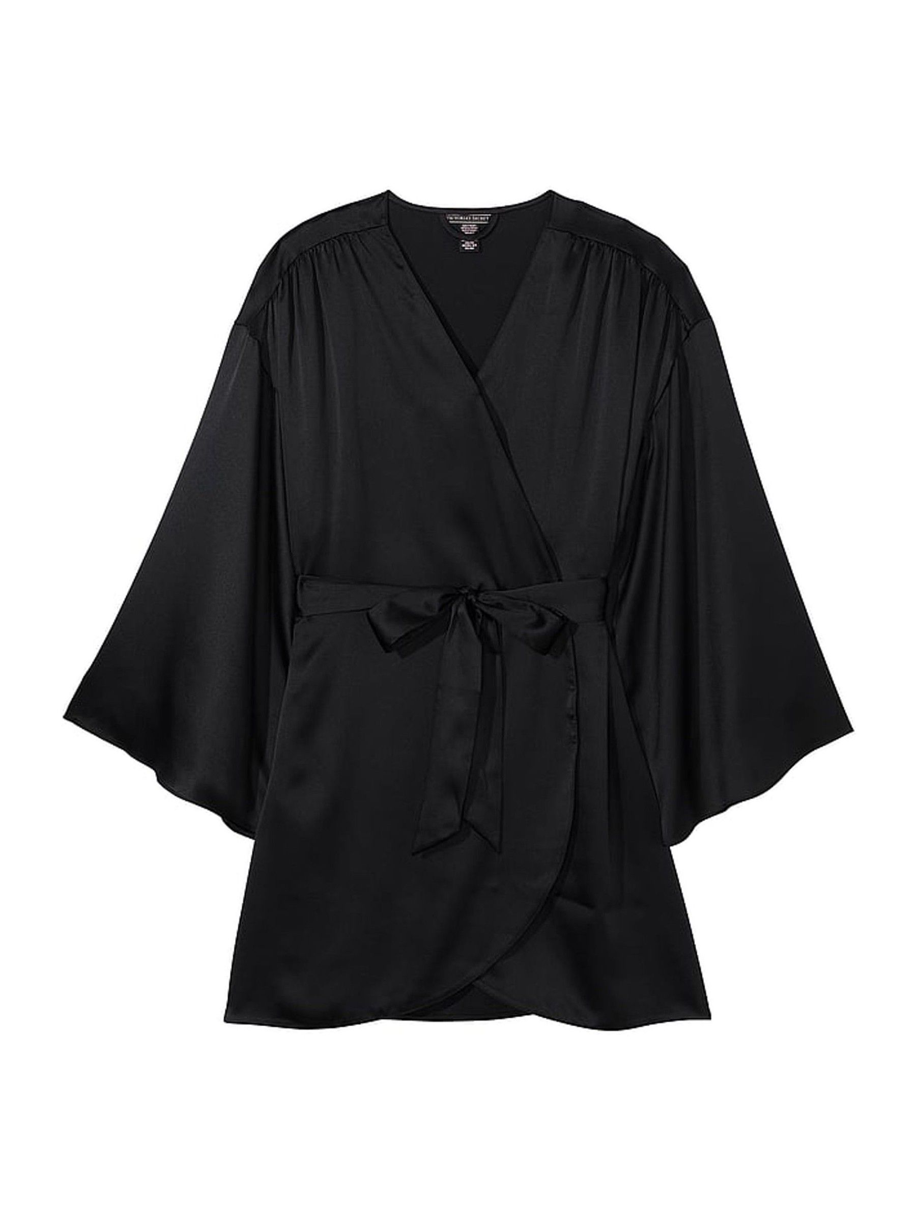 Black Satin Short Robe - Image 3 of 3