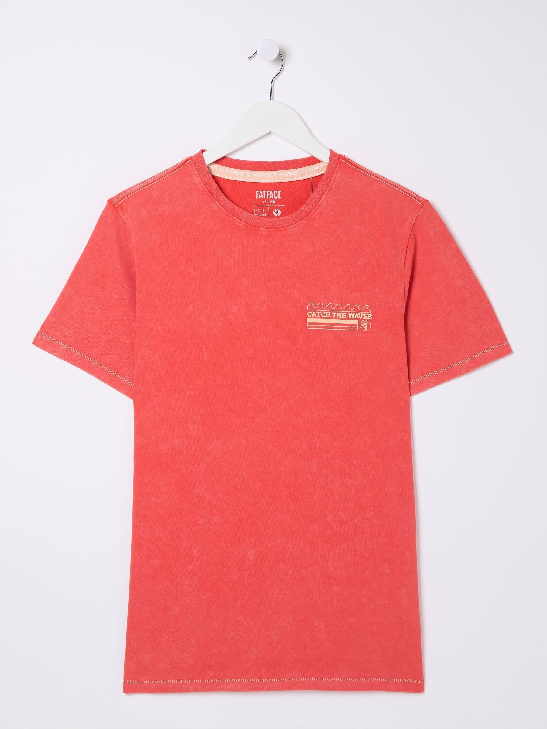 Red Surf Sketch T-Shirt - Image 7 of 8