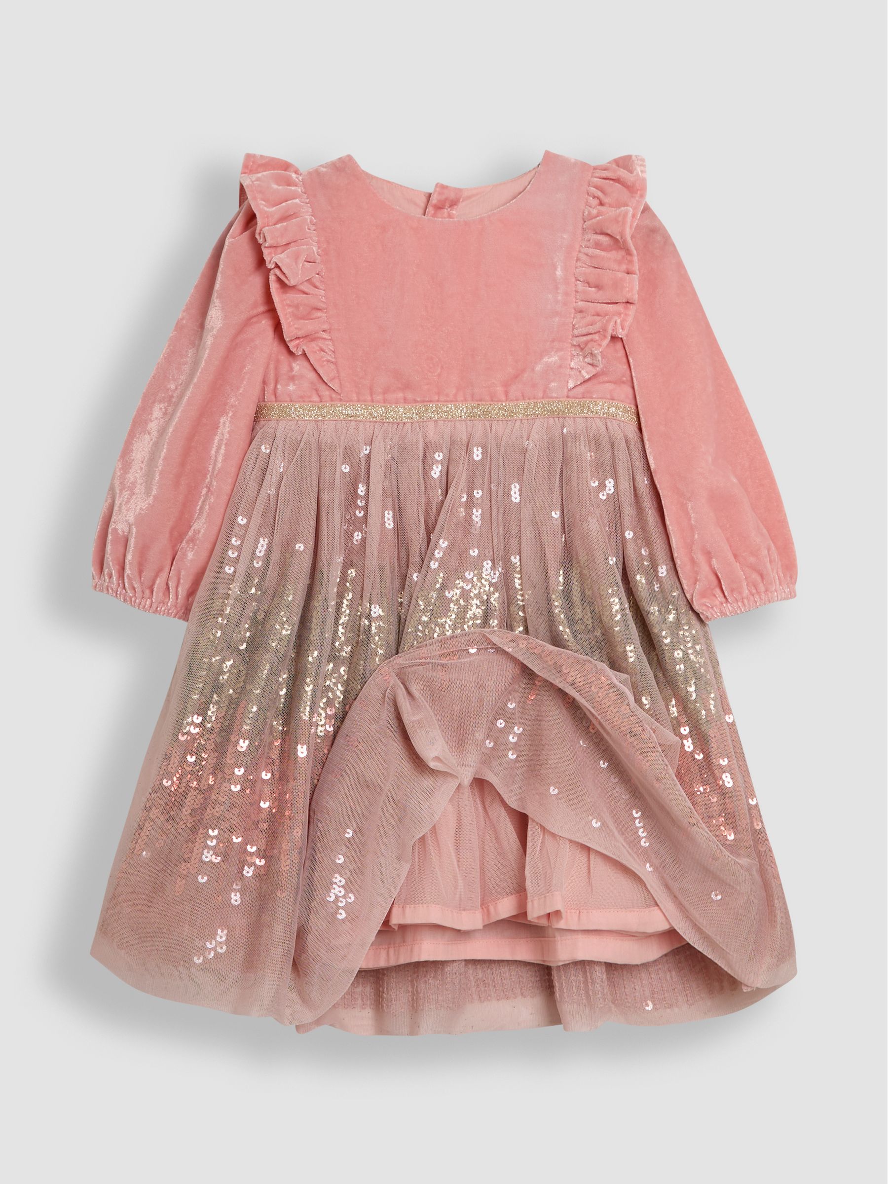 Pink Sequin Party Dress - Image 2 of 4