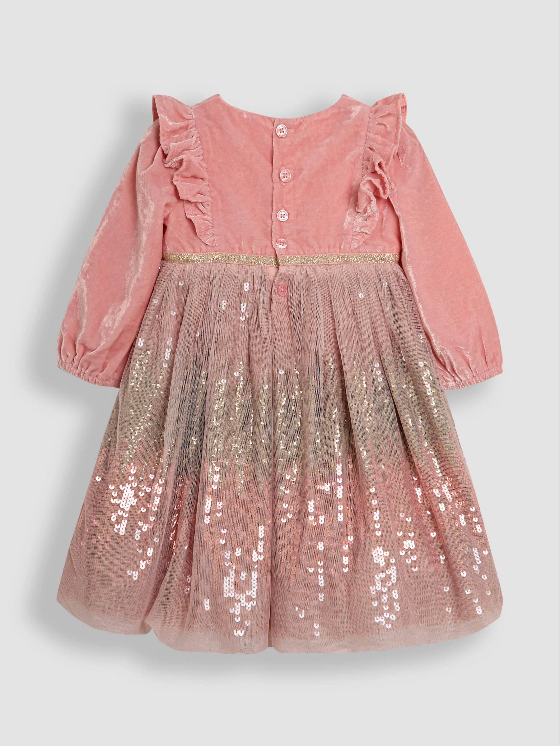 Pink Sequin Party Dress - Image 3 of 4
