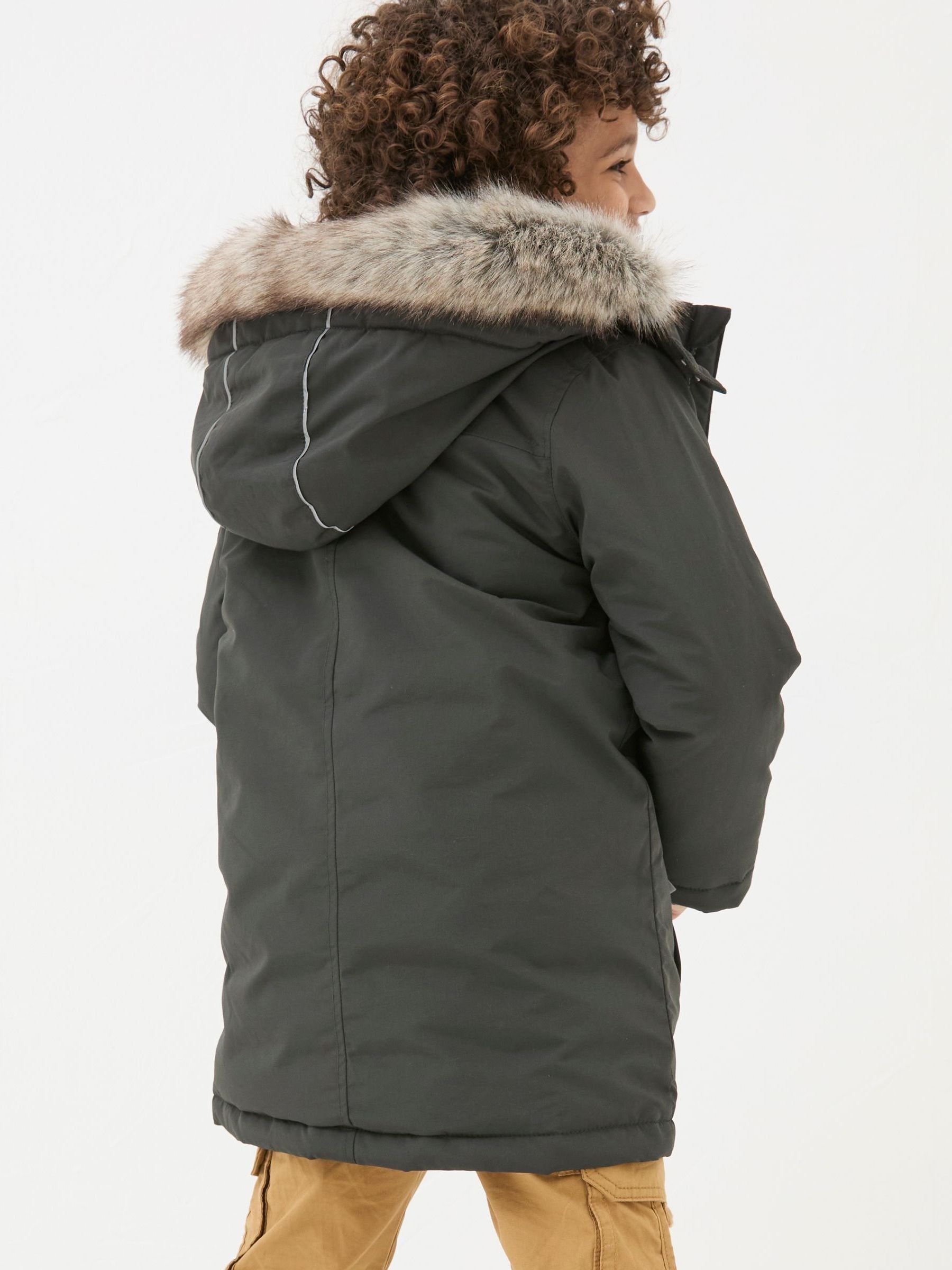 Easdale Washed Black Hooded Parka Jacket - Image 2 of 5