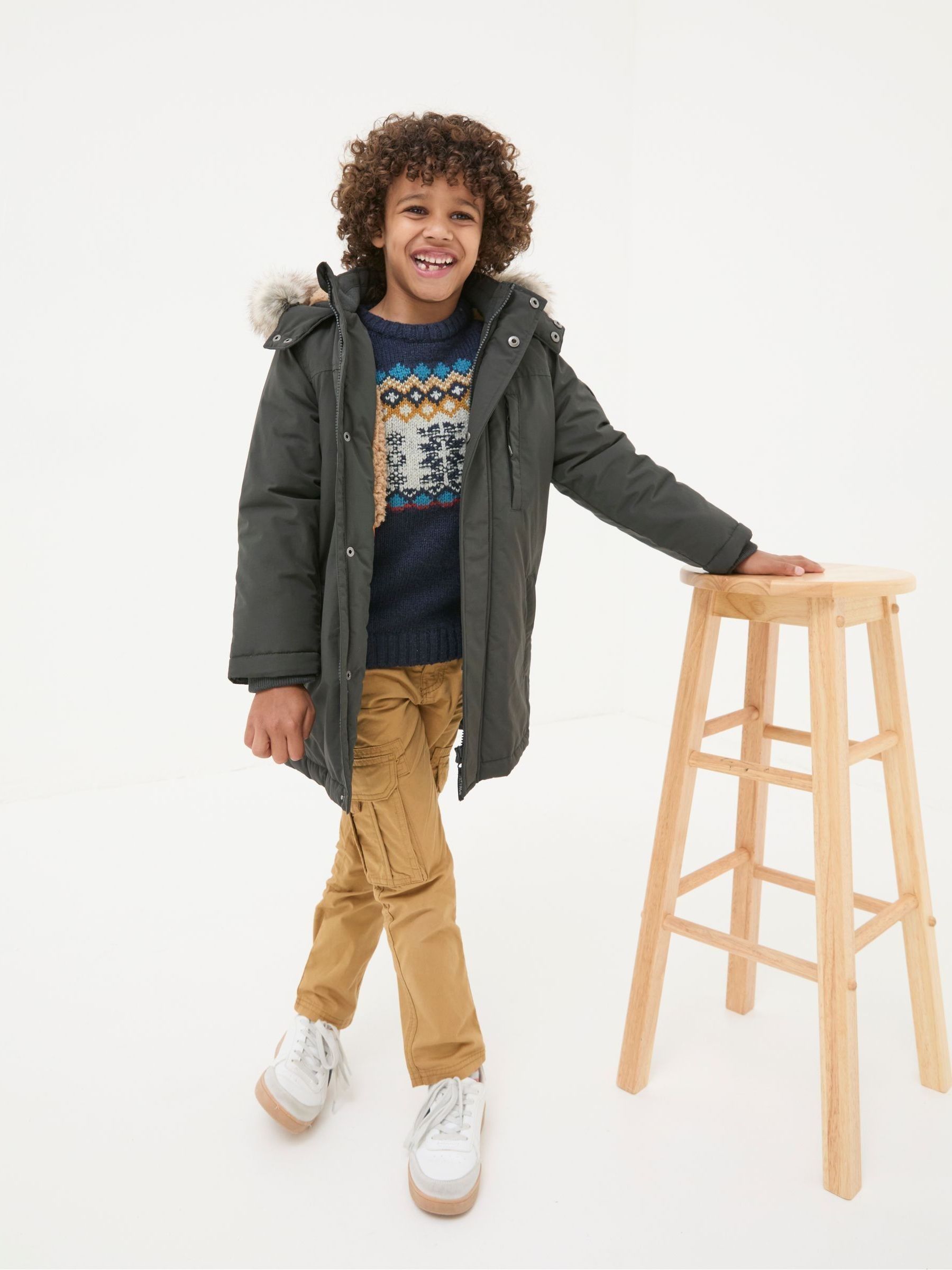 Easdale Washed Black Hooded Parka Jacket - Image 3 of 5