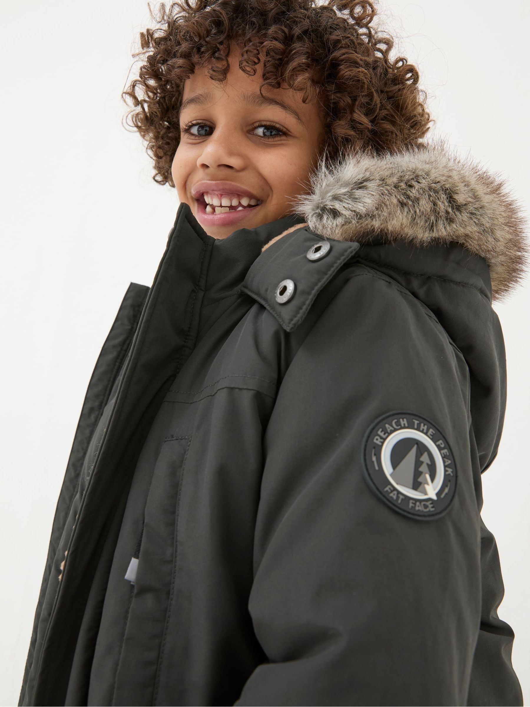 Easdale Washed Black Hooded Parka Jacket - Image 4 of 5
