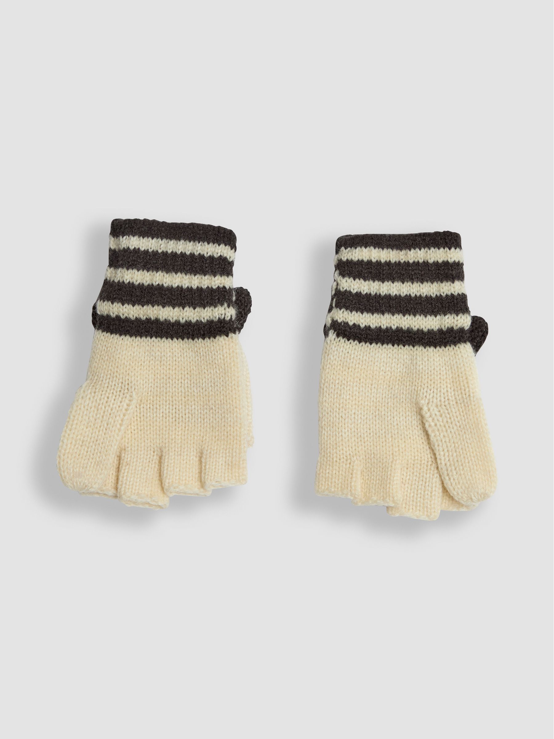 Cream Panda Novelty Mittens With Fingers - Image 2 of 3