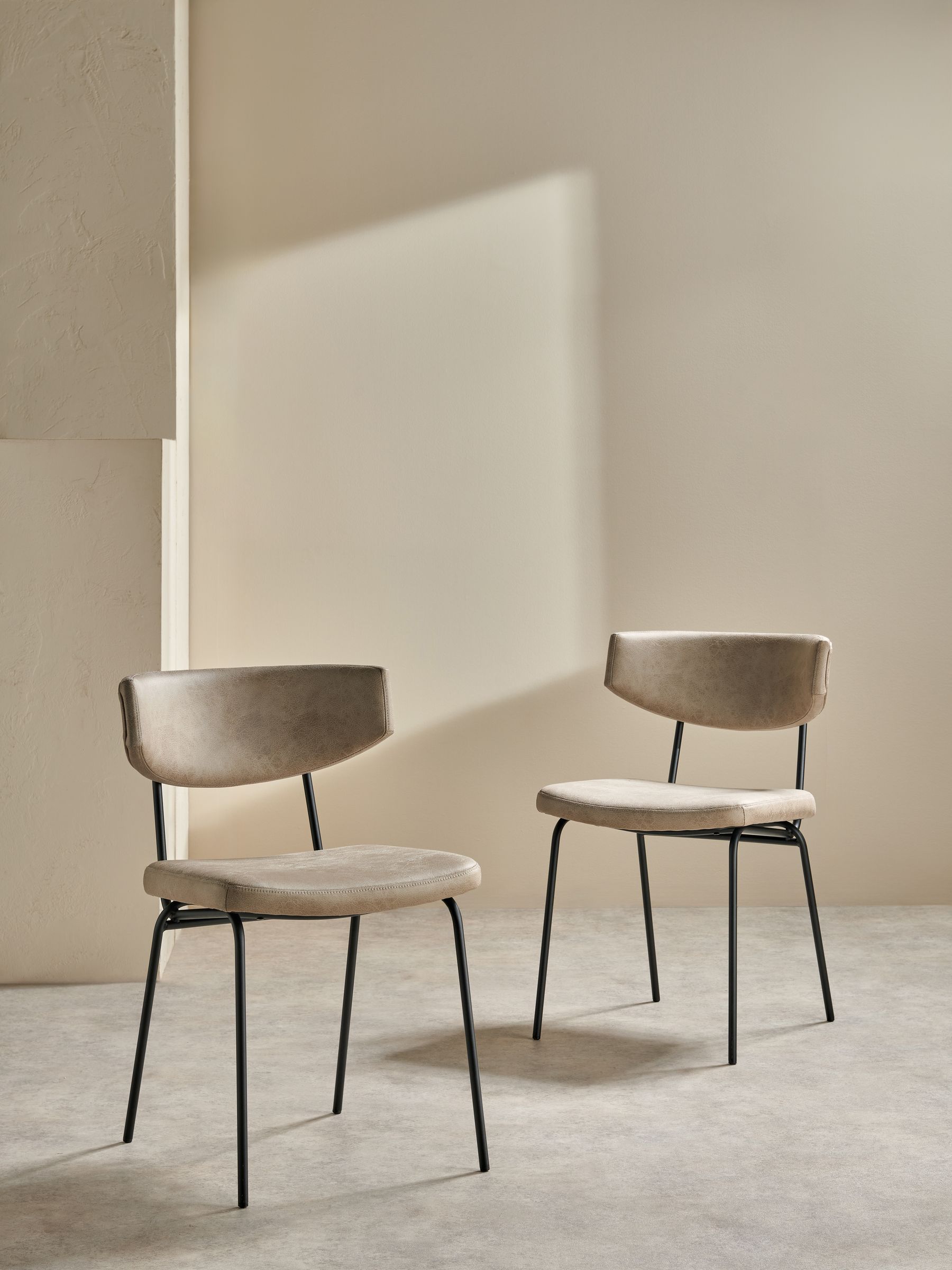 Set of 2 Halina Dining Chairs in Mink Brown - Image 2 of 4