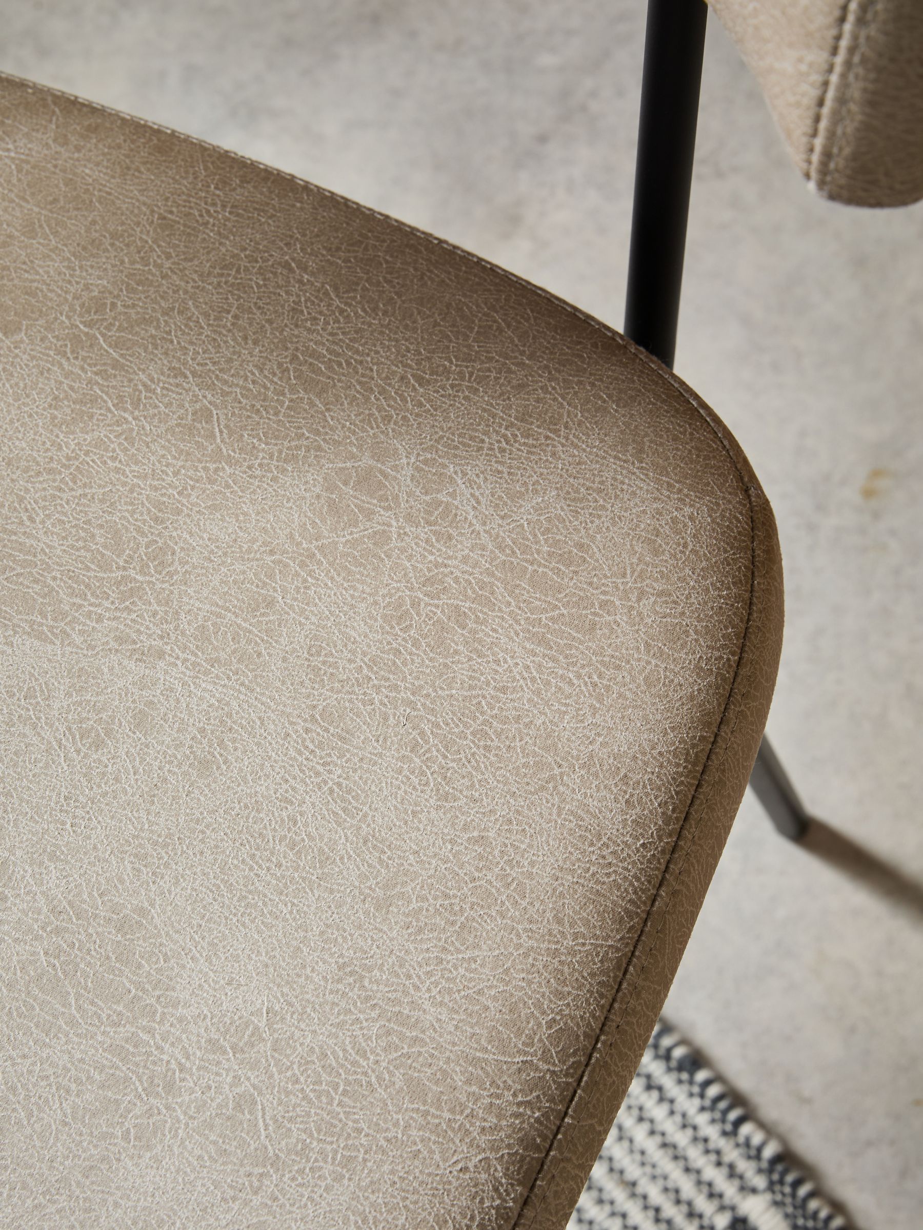 Set of 2 Halina Dining Chairs in Mink Brown - Image 4 of 4