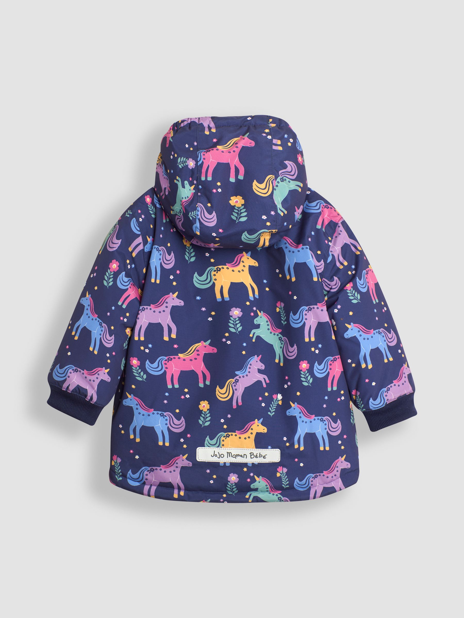Lilac Unicorn Fleece Lined Jacket | JoJo Maman Bébé