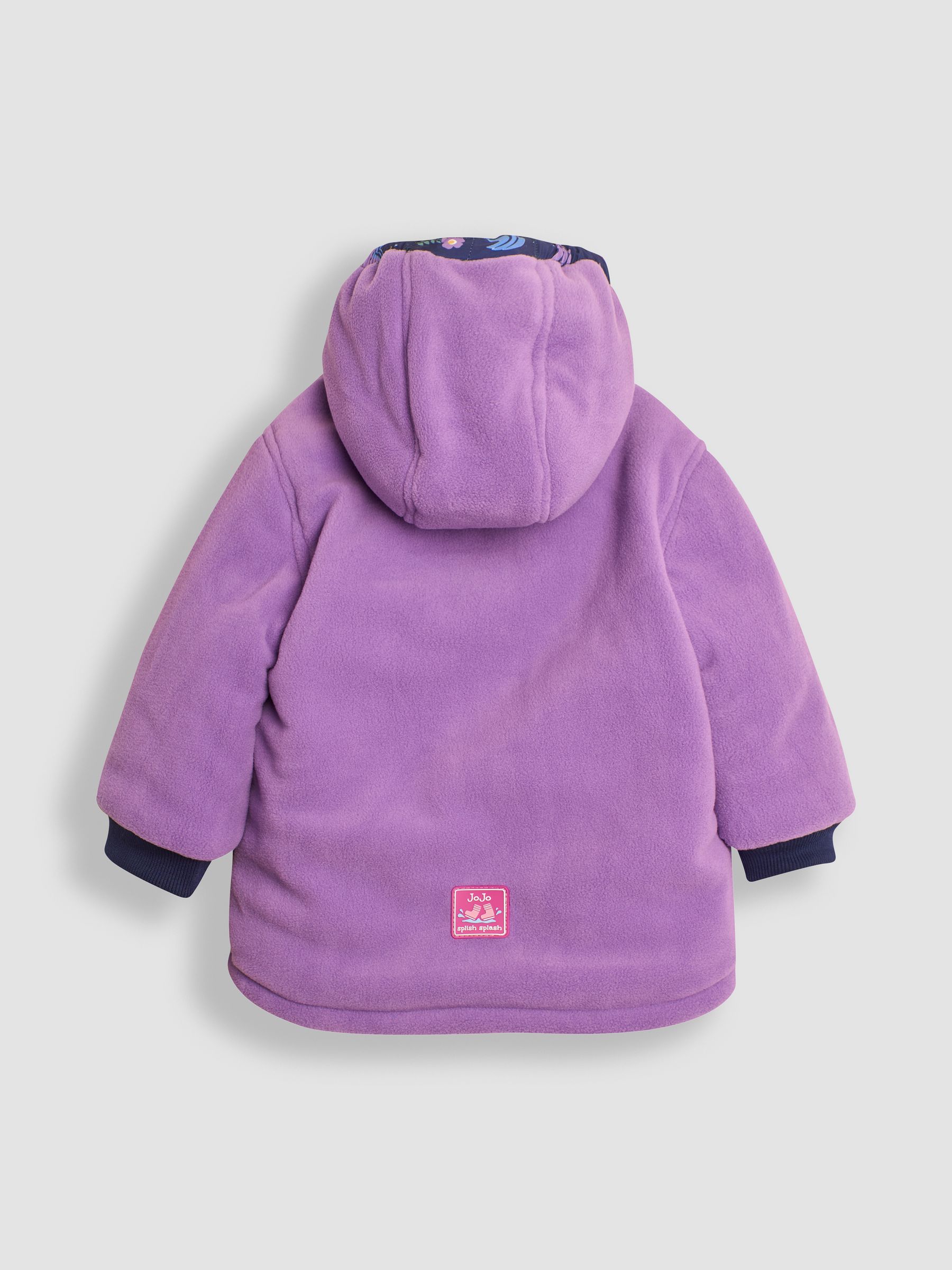 Lilac Unicorn Fleece Lined Jacket | JoJo Maman Bébé