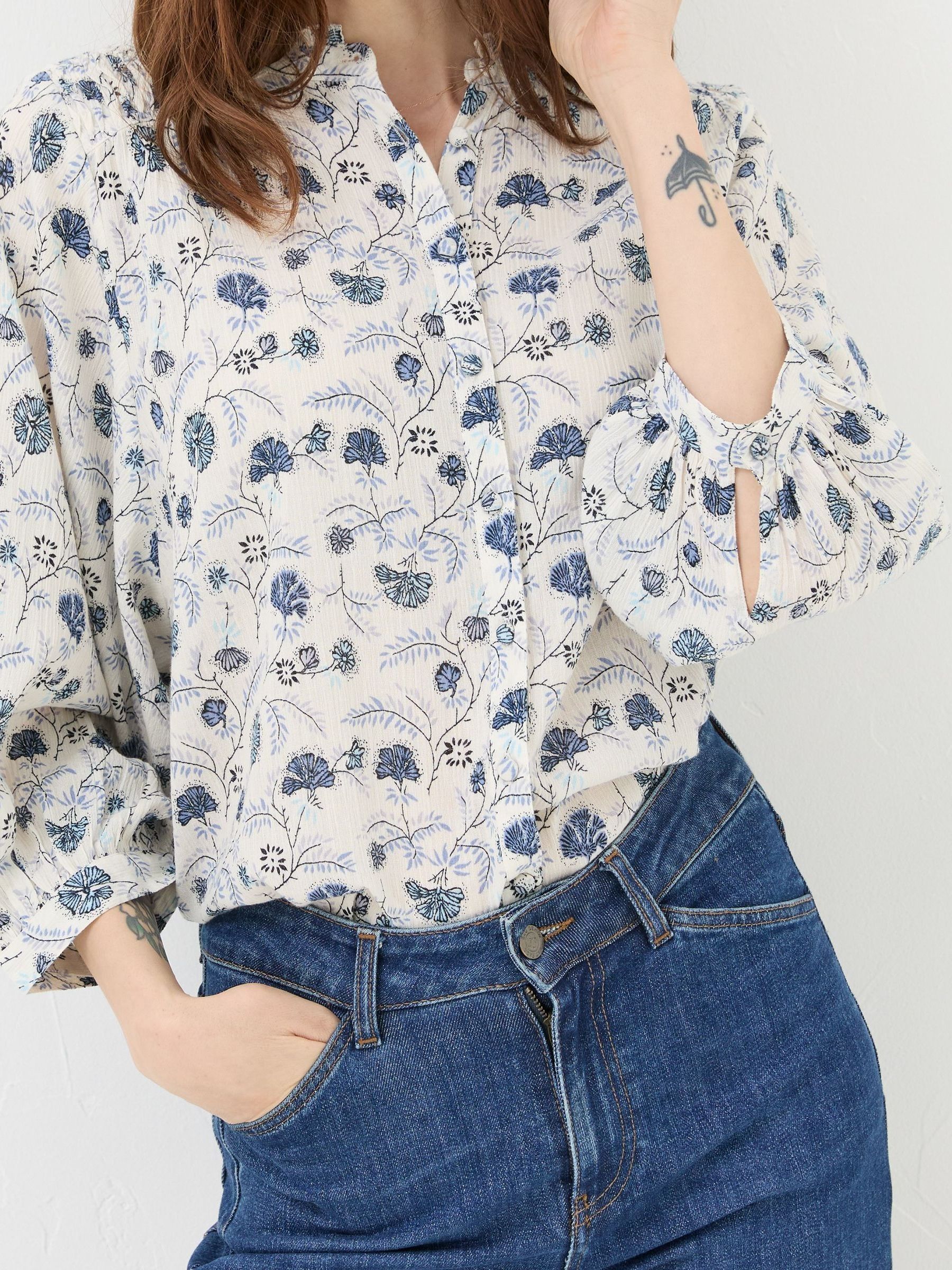 Natural Flora Ditsy Blouse - Image 4 of 5