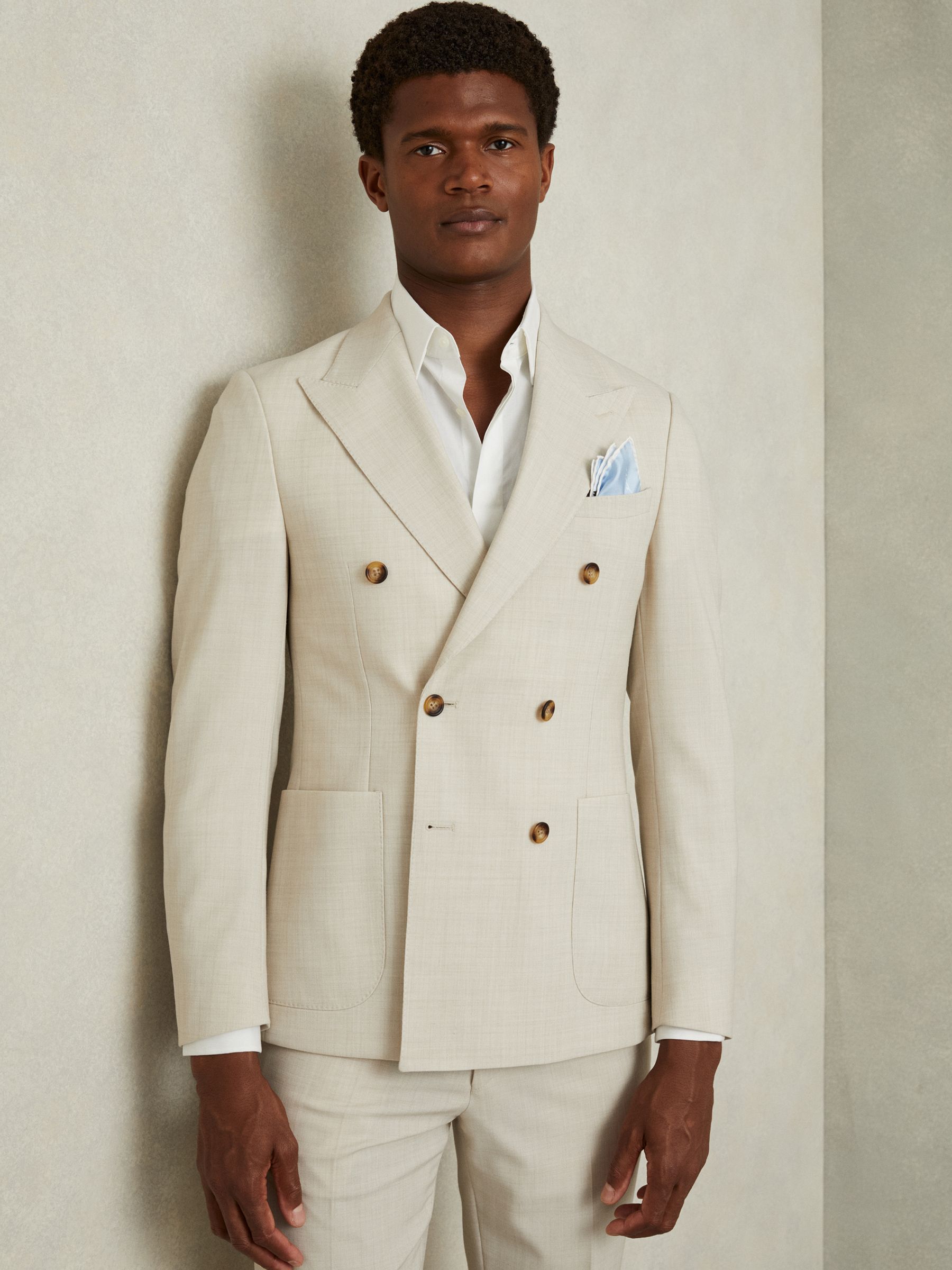 Ceremony Light Blue Silk Pocket Square - Image 2 of 5