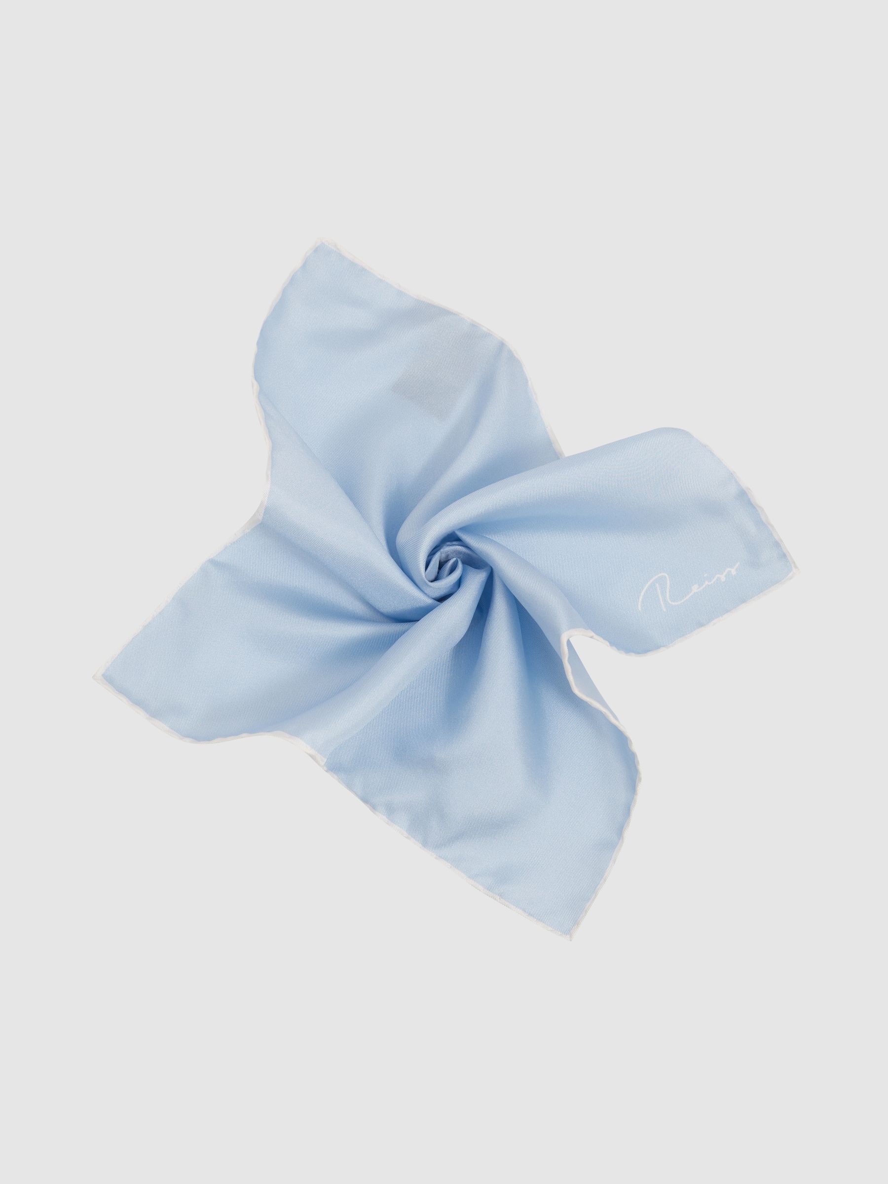 Ceremony Light Blue Silk Pocket Square - Image 3 of 5