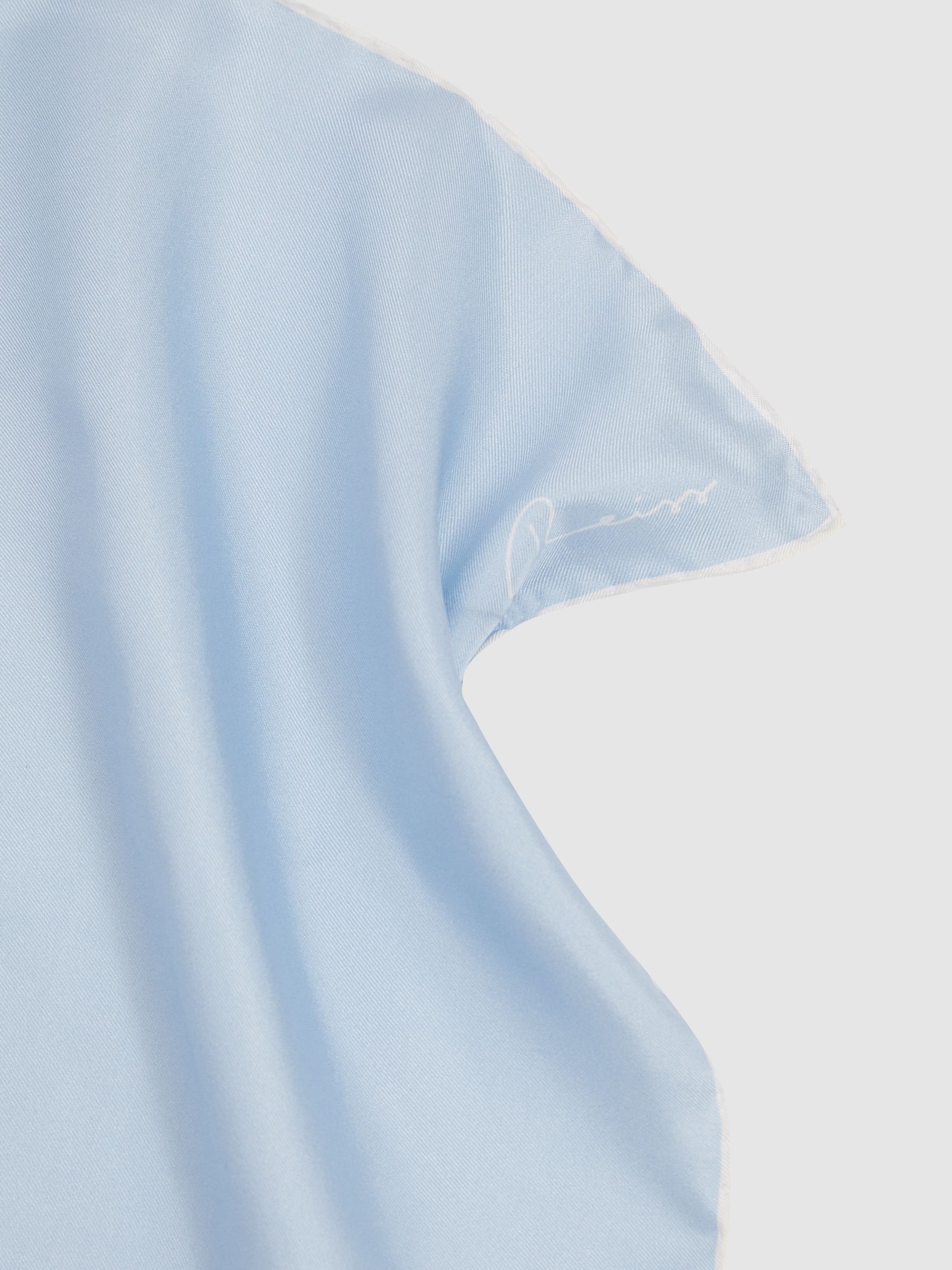 Ceremony Light Blue Silk Pocket Square - Image 4 of 5
