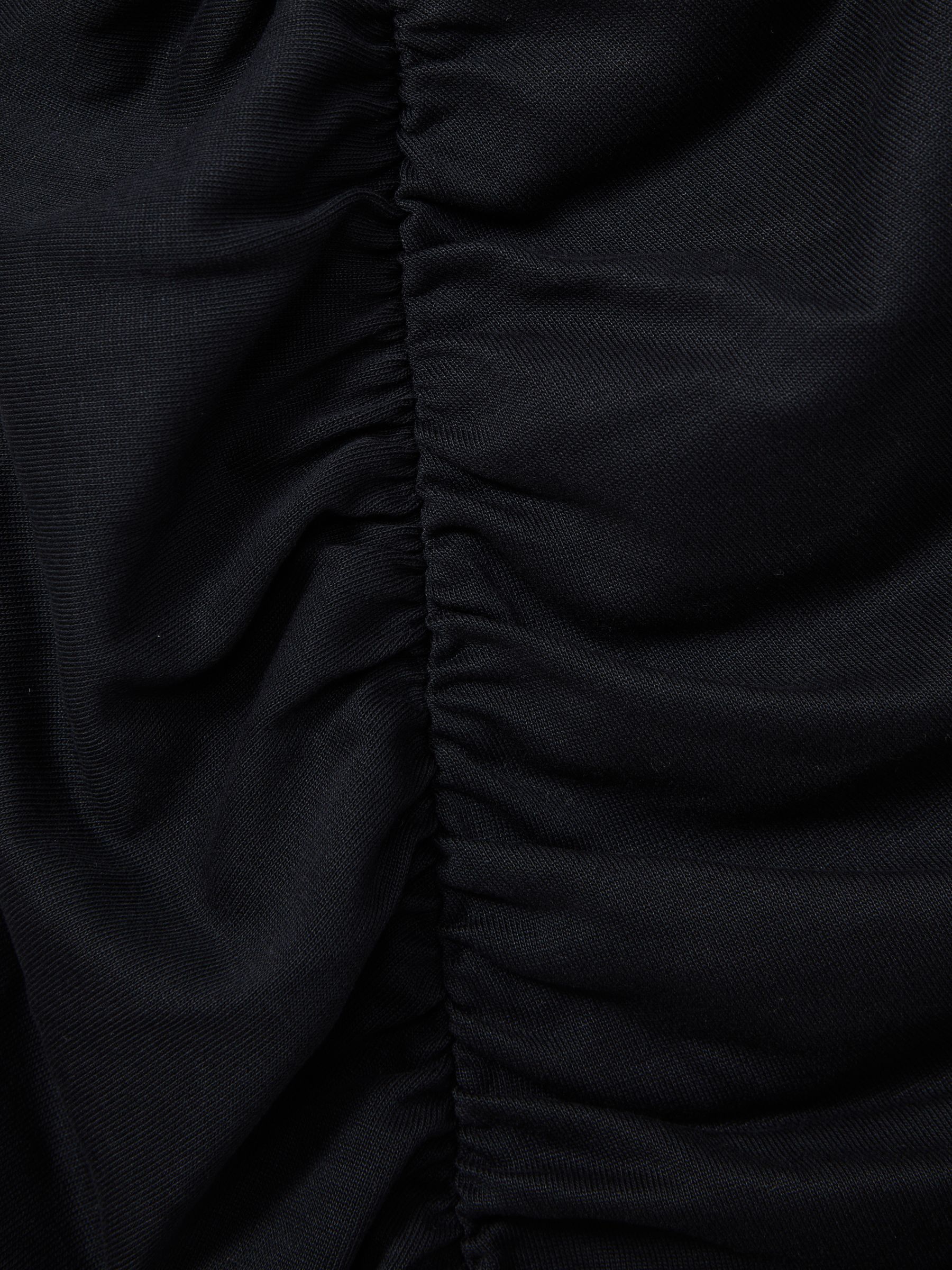 Allie Charcoal Ruched Jersey Mini Dress - Image 6 of 6