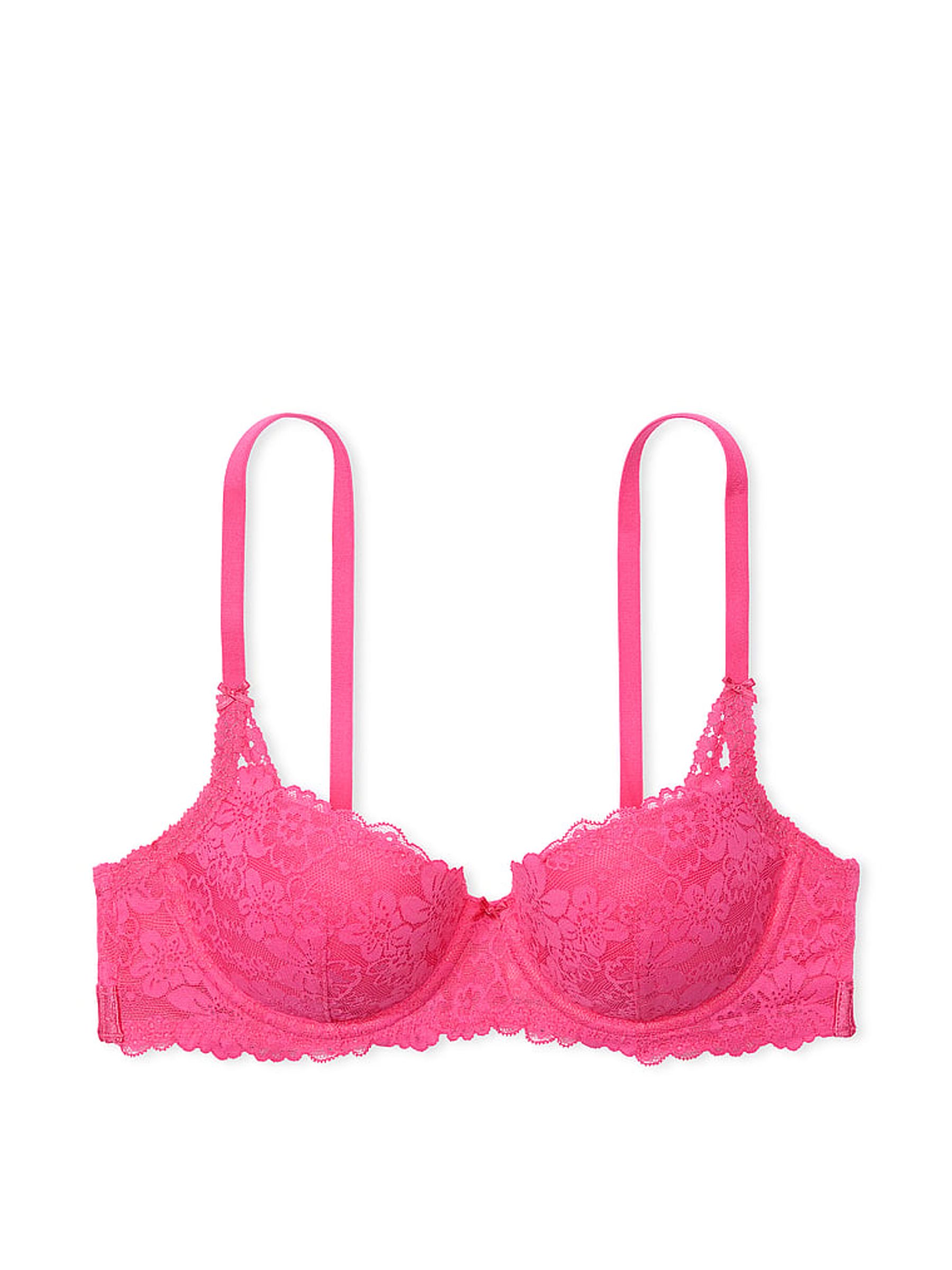 Pink Rose Lace Lightly Lined Balcony Bra - Image 3 of 4