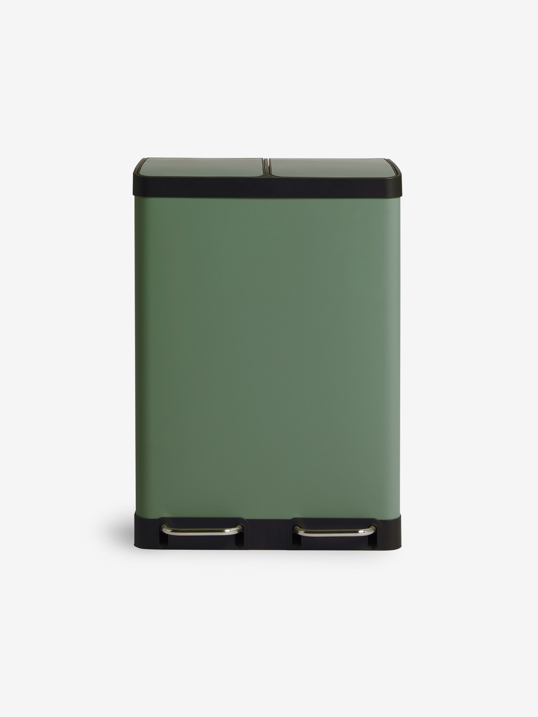2 Section 60 Litre Recycling and Waste Colter Bin in Green - Image 6 of 6