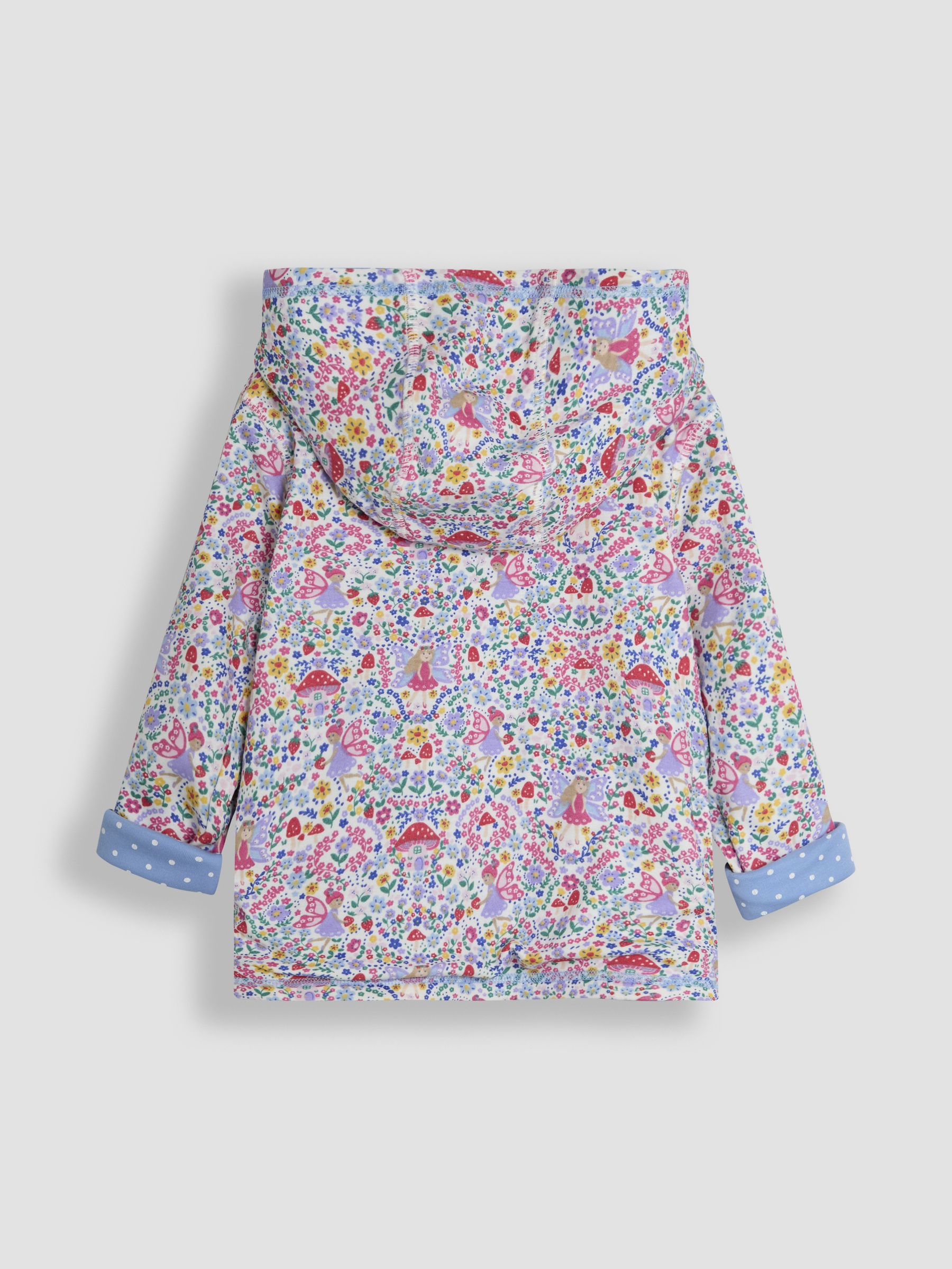 Blue Fairy & Toadstool Appliqué Reversible Hoodie - Image 3 of 6