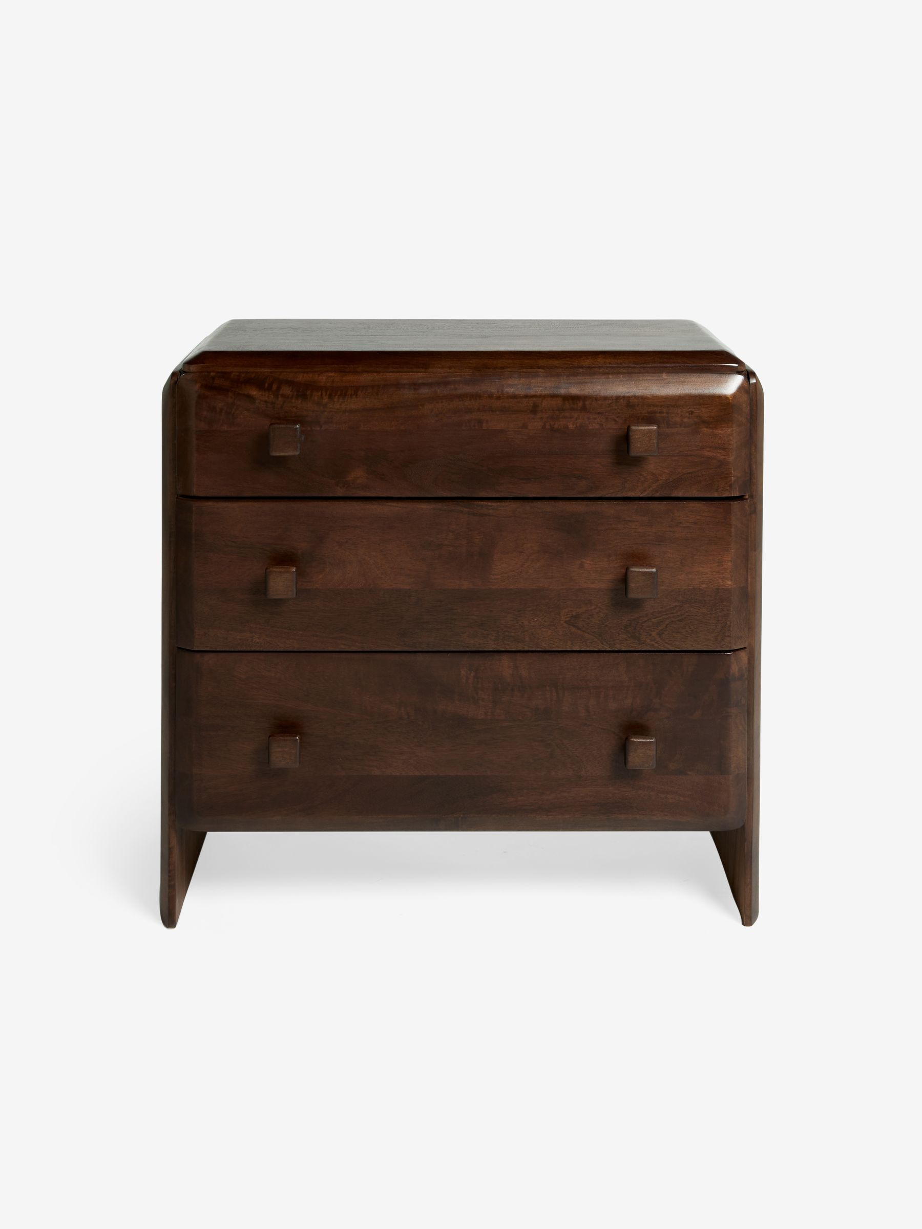 Payton Mango Wood 3 Drawer Chest of Drawers in Brown - Image 6 of 6