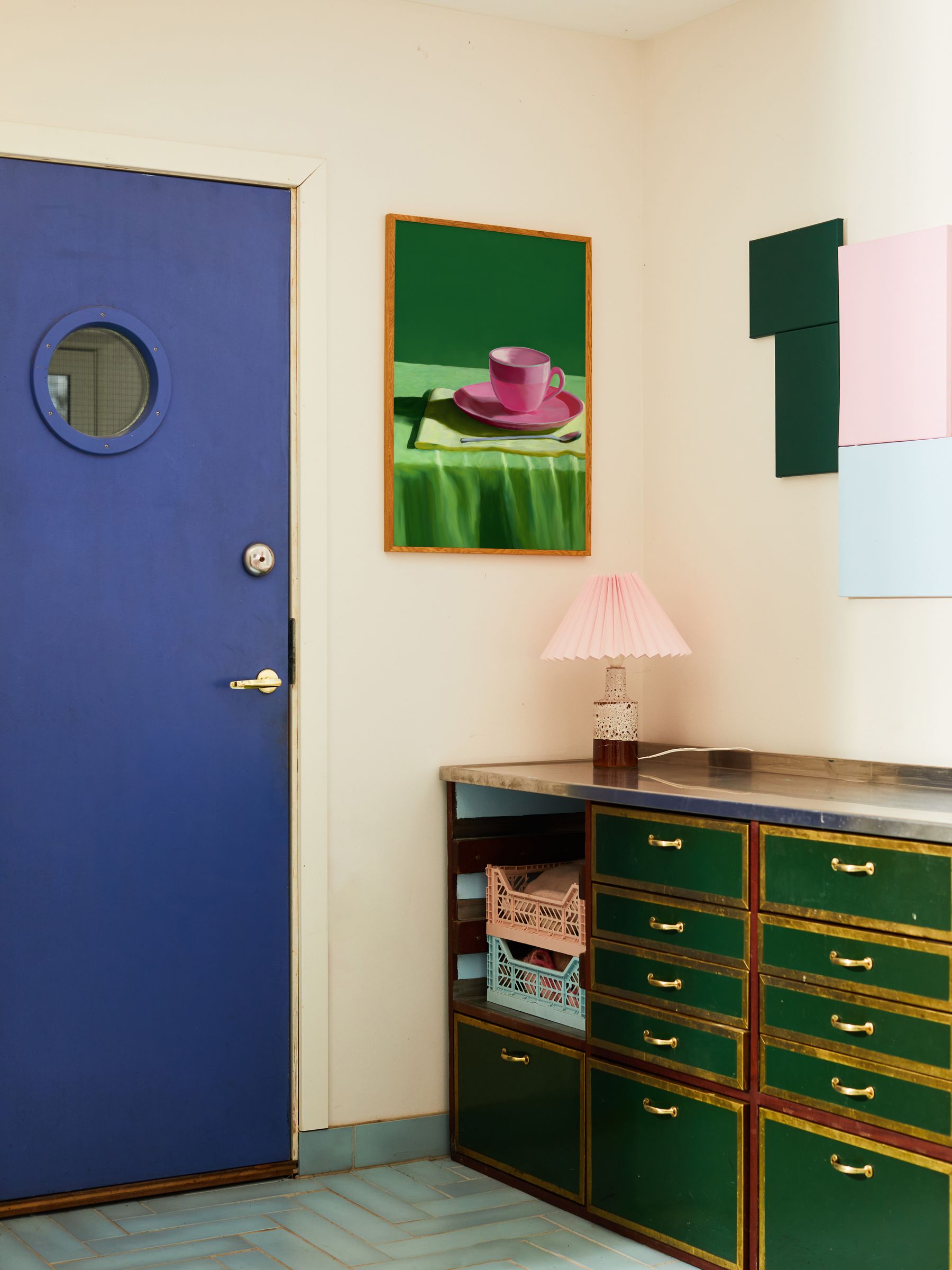 Paper Collective Green Still Here Framed Wall Art Print in Natural Oak Frame - Image 2 of 4