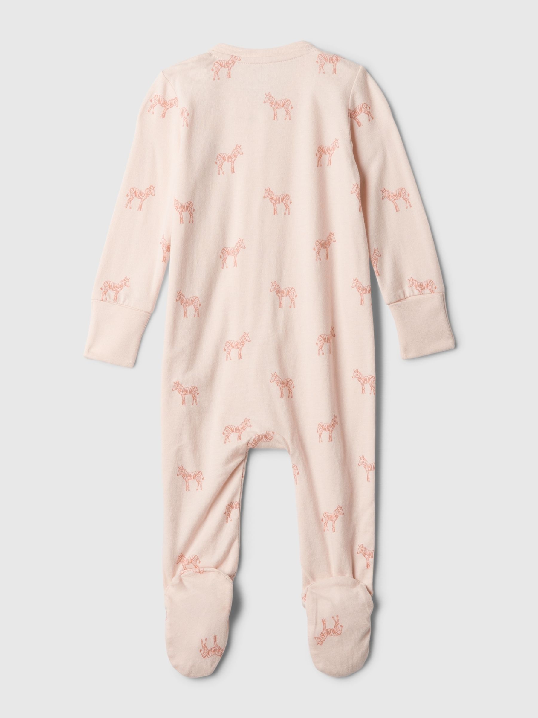Pink Organic Cotton First Favourites Sleepsuit (Newborn-9mths) - Image 2 of 3
