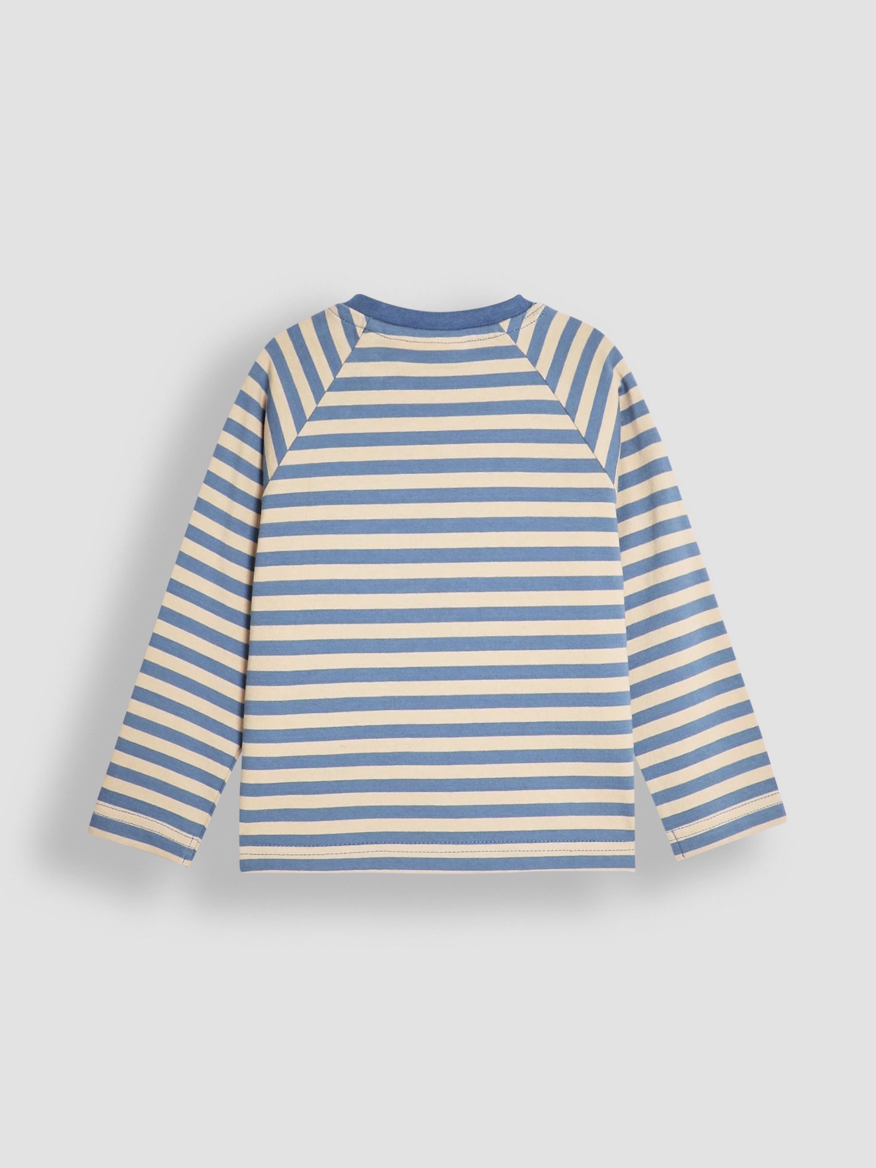 Blue Stripe Woodland Friends Appliqué Top - Image 2 of 3