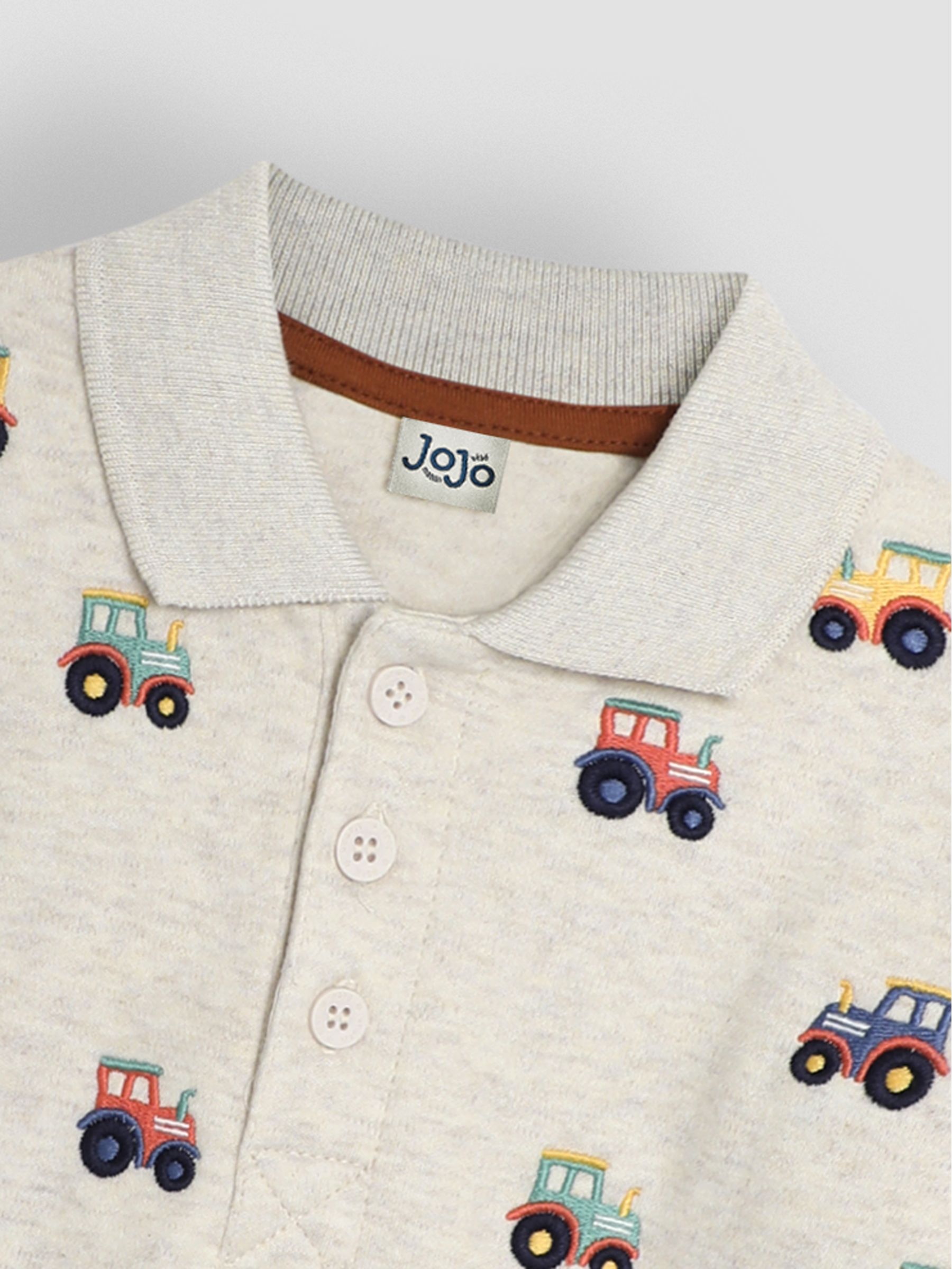 Natural Tactor Long Sleeve Embroidered Polo Shirt - Image 3 of 3
