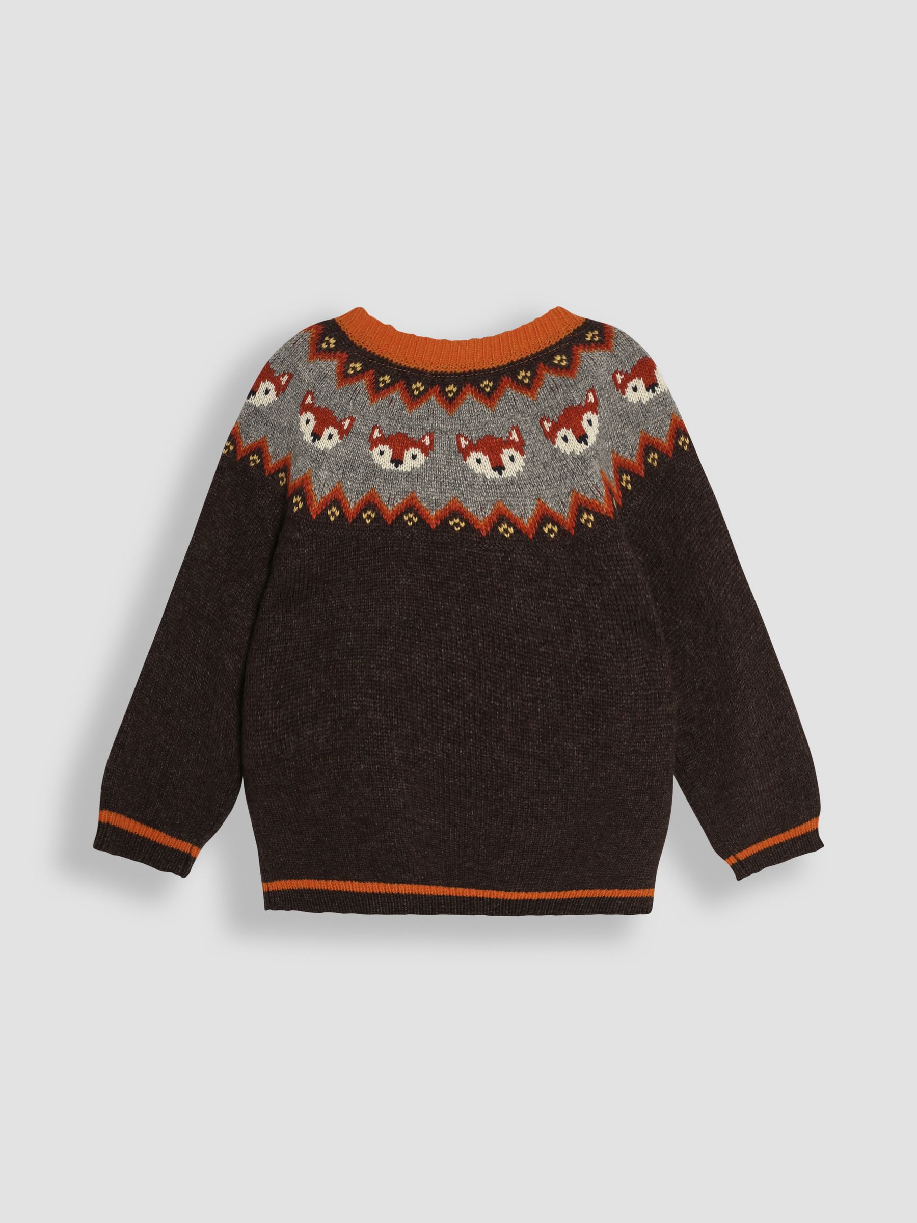 Brown Fox Knit Jumper | JoJo Maman Bébé USA