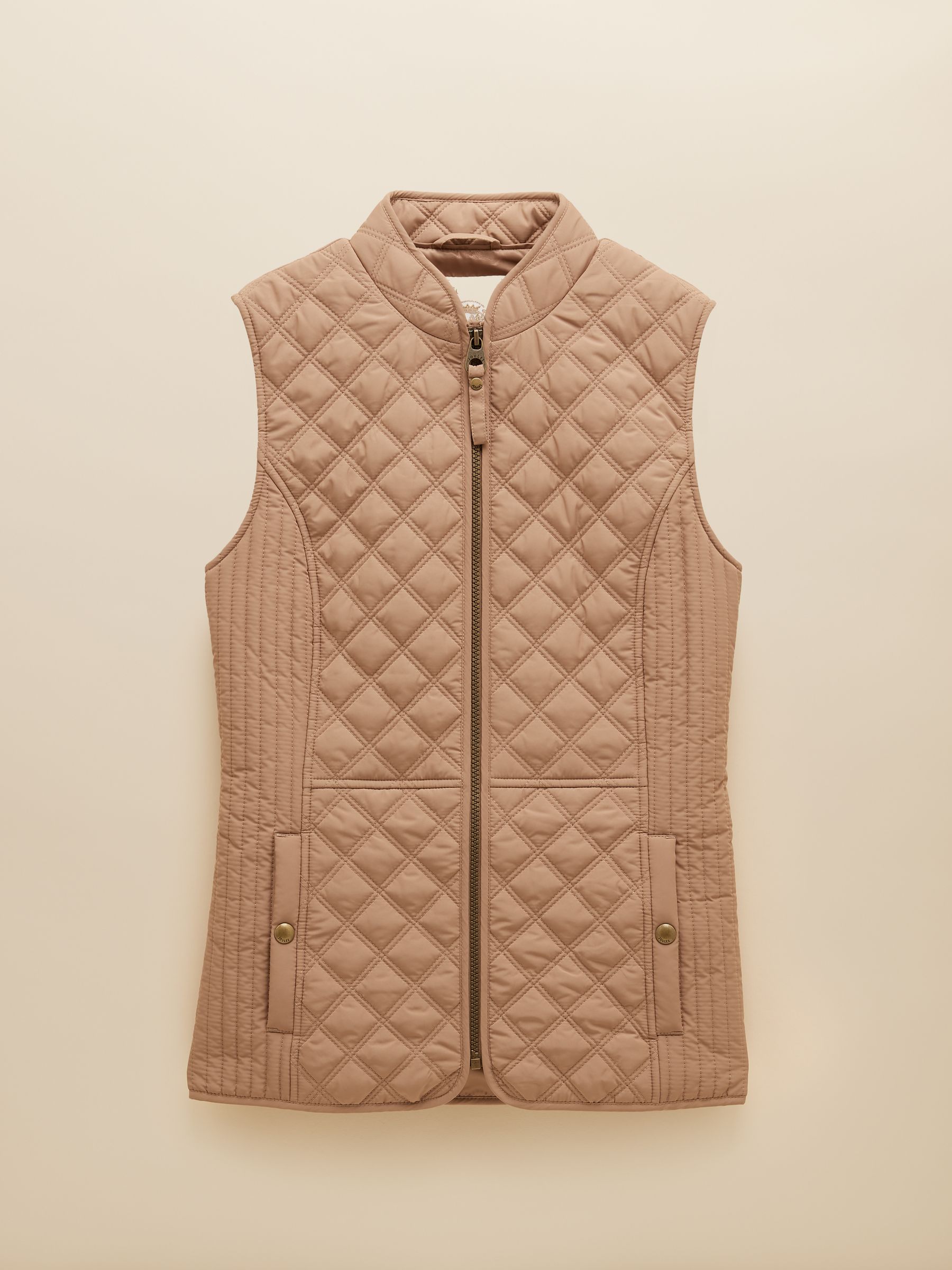 Minx Brown Showerproof Diamond Quilted Gilet - Image 8 of 8