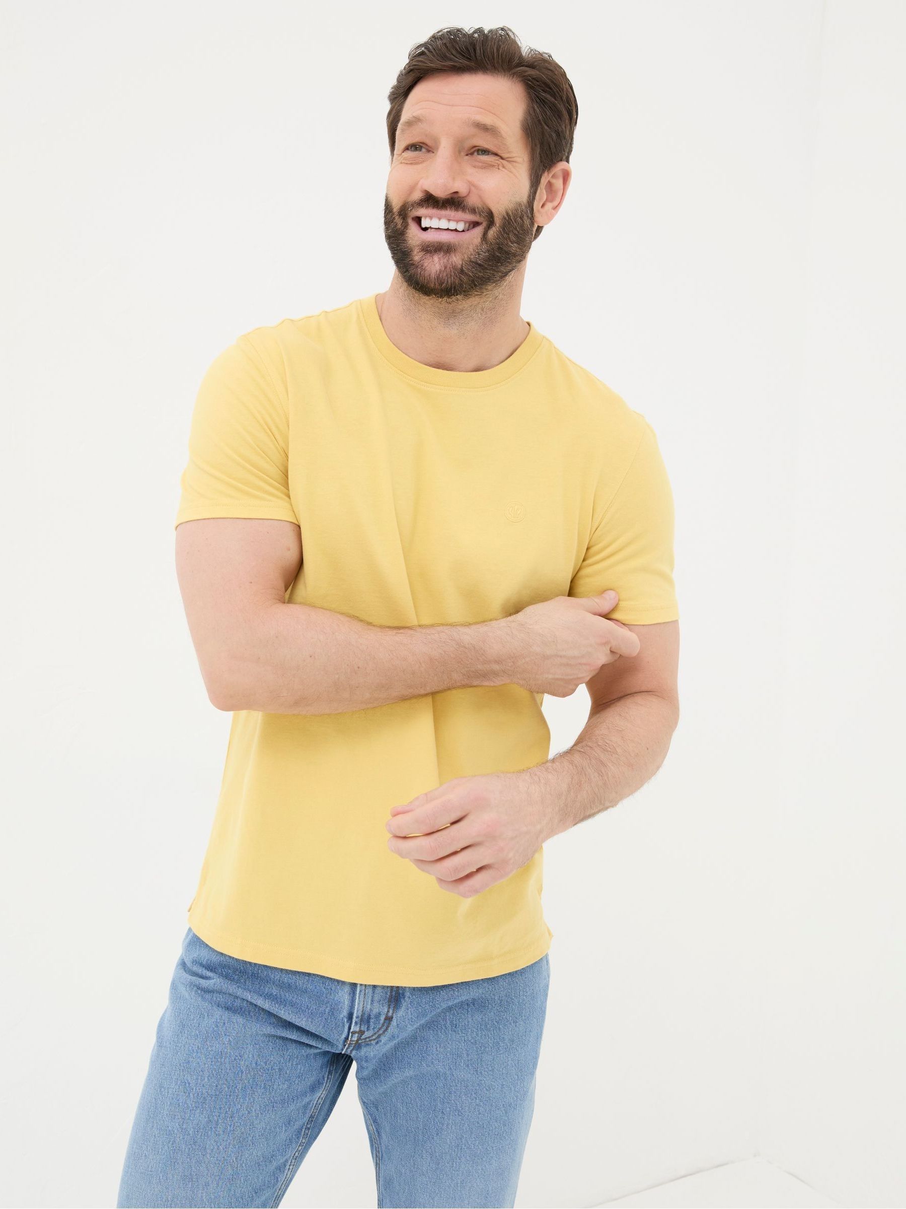 Lulworth Yellow Crew T-Shirt - Image 1 of 5