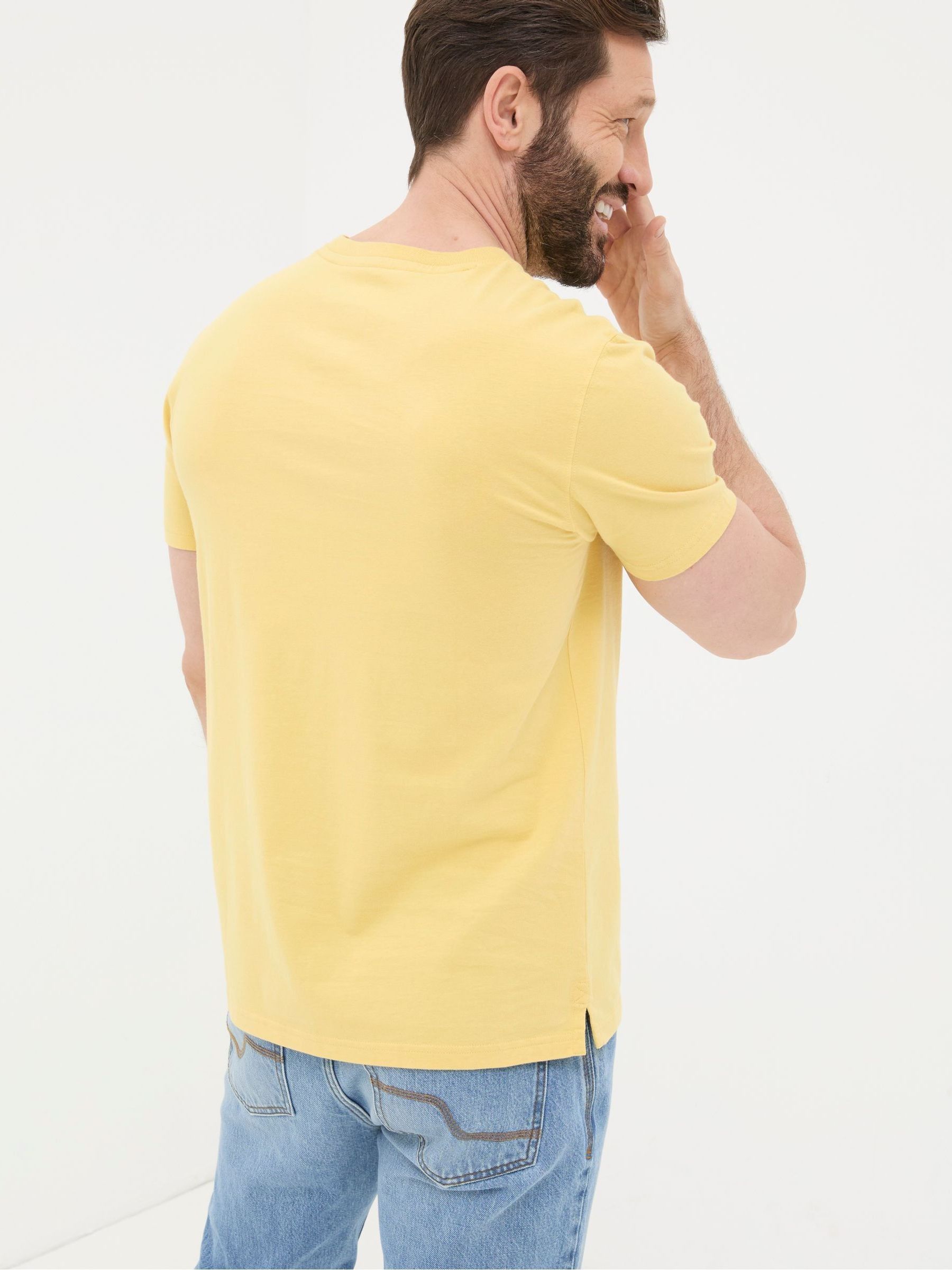 Lulworth Yellow Crew T-Shirt - Image 2 of 5