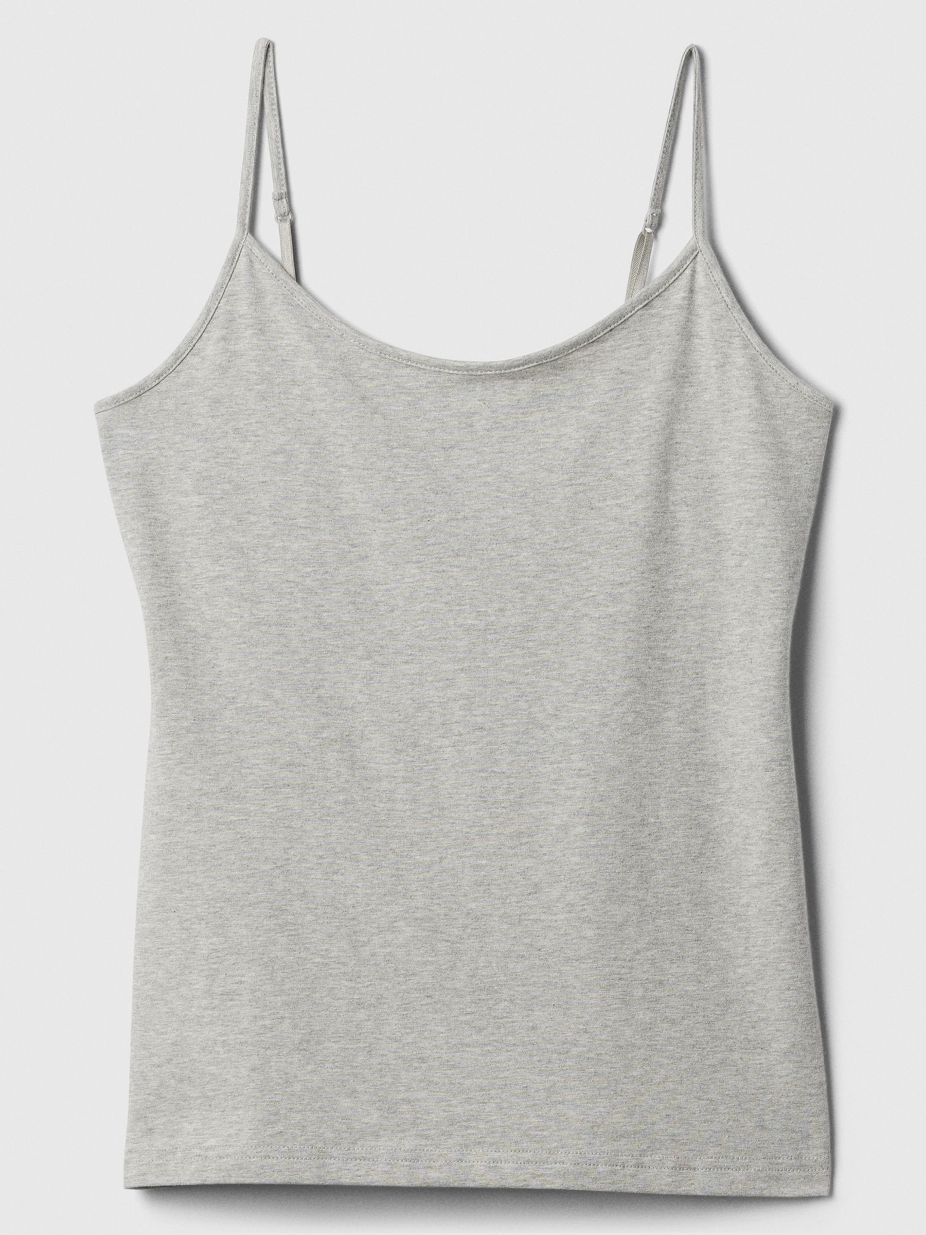 Light Grey Fitted Adjustable Strappy Top - Image 4 of 4