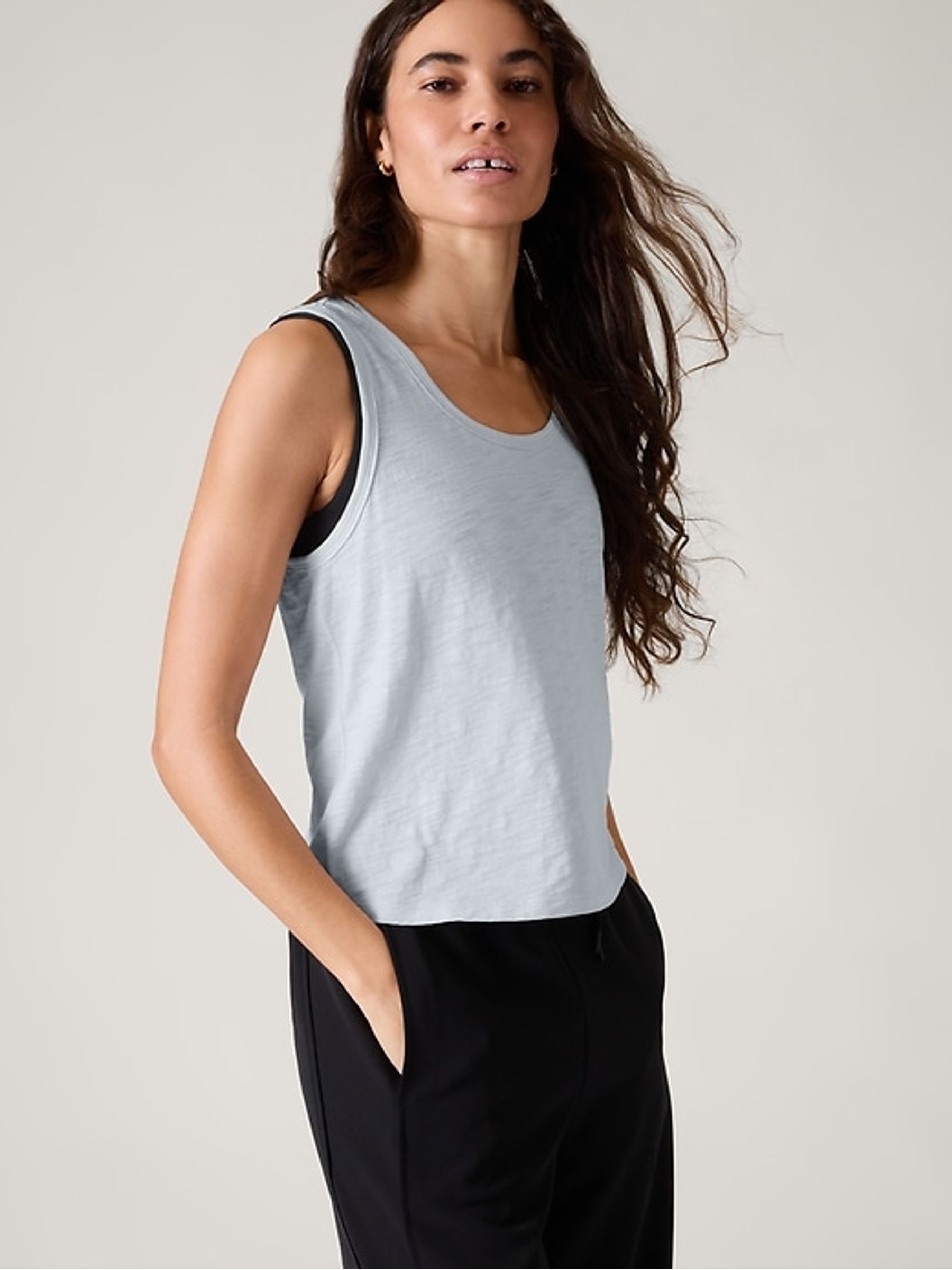 Athleta Light Blue Essential Tank Top - Image 1 of 2