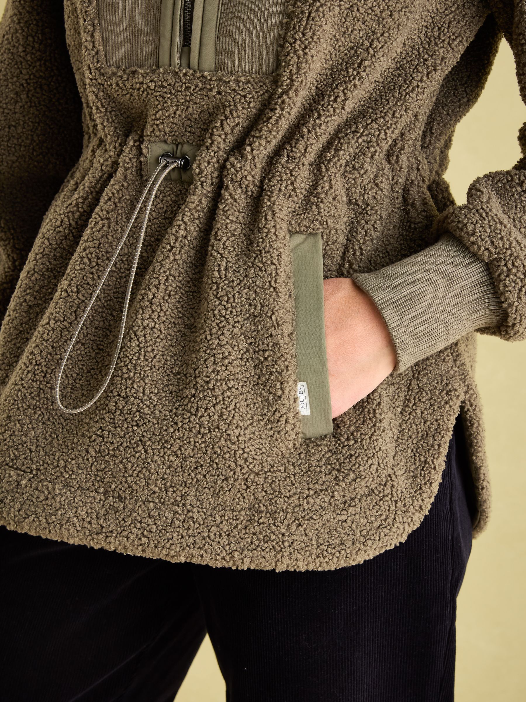 Thurlston Khaki Green Borg Fleece - Image 4 of 7