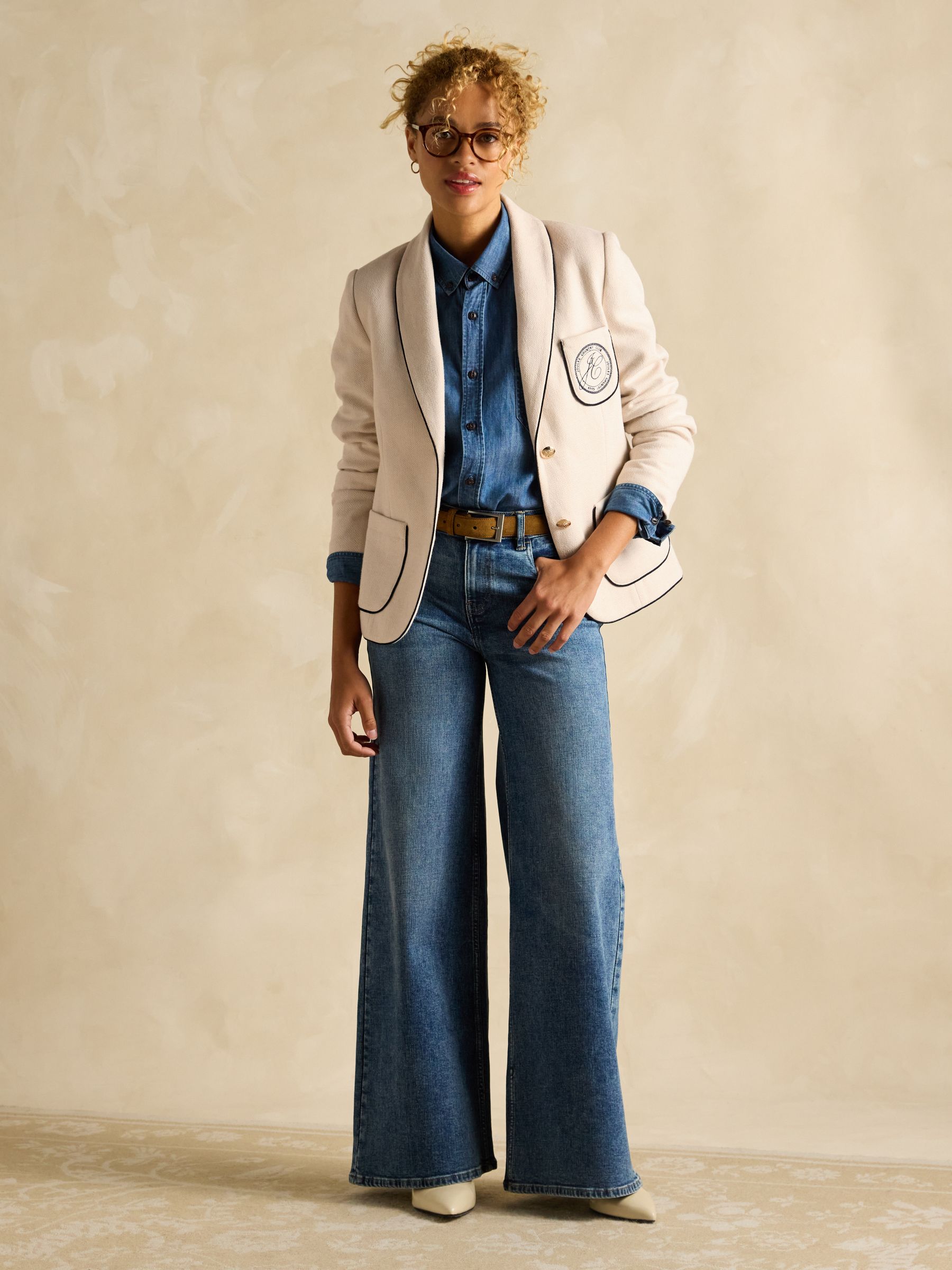 Hartley Oat Shawl Collar Blazer - Image 3 of 8