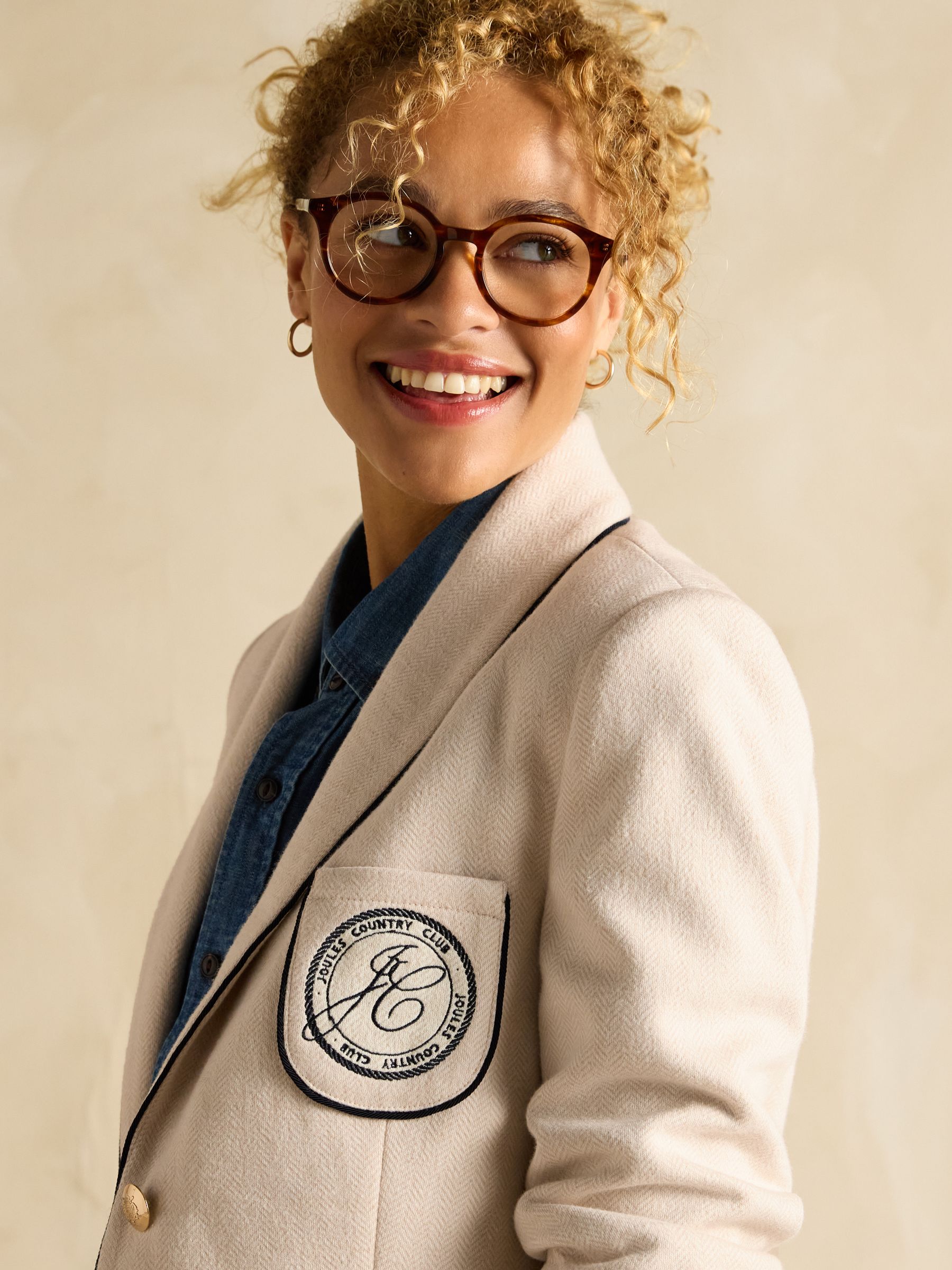 Hartley Oat Shawl Collar Blazer - Image 4 of 8