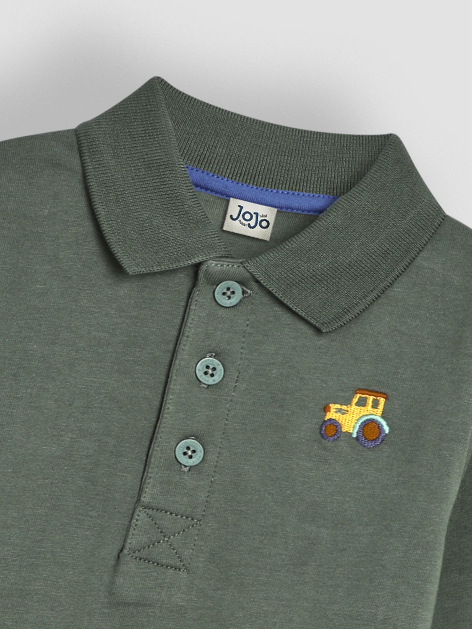 Khaki Green Tractor Polo Shirt - Image 3 of 3
