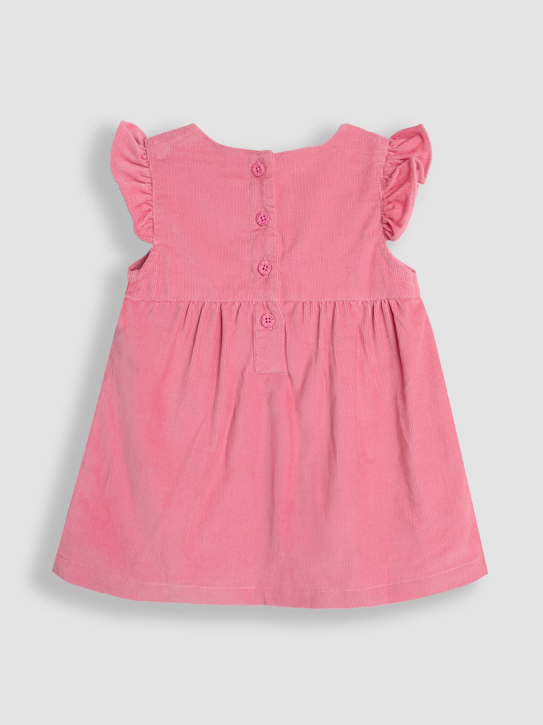 Rose Pink Mouse Cord Embroidered Baby Dress & Body Set - Image 3 of 6