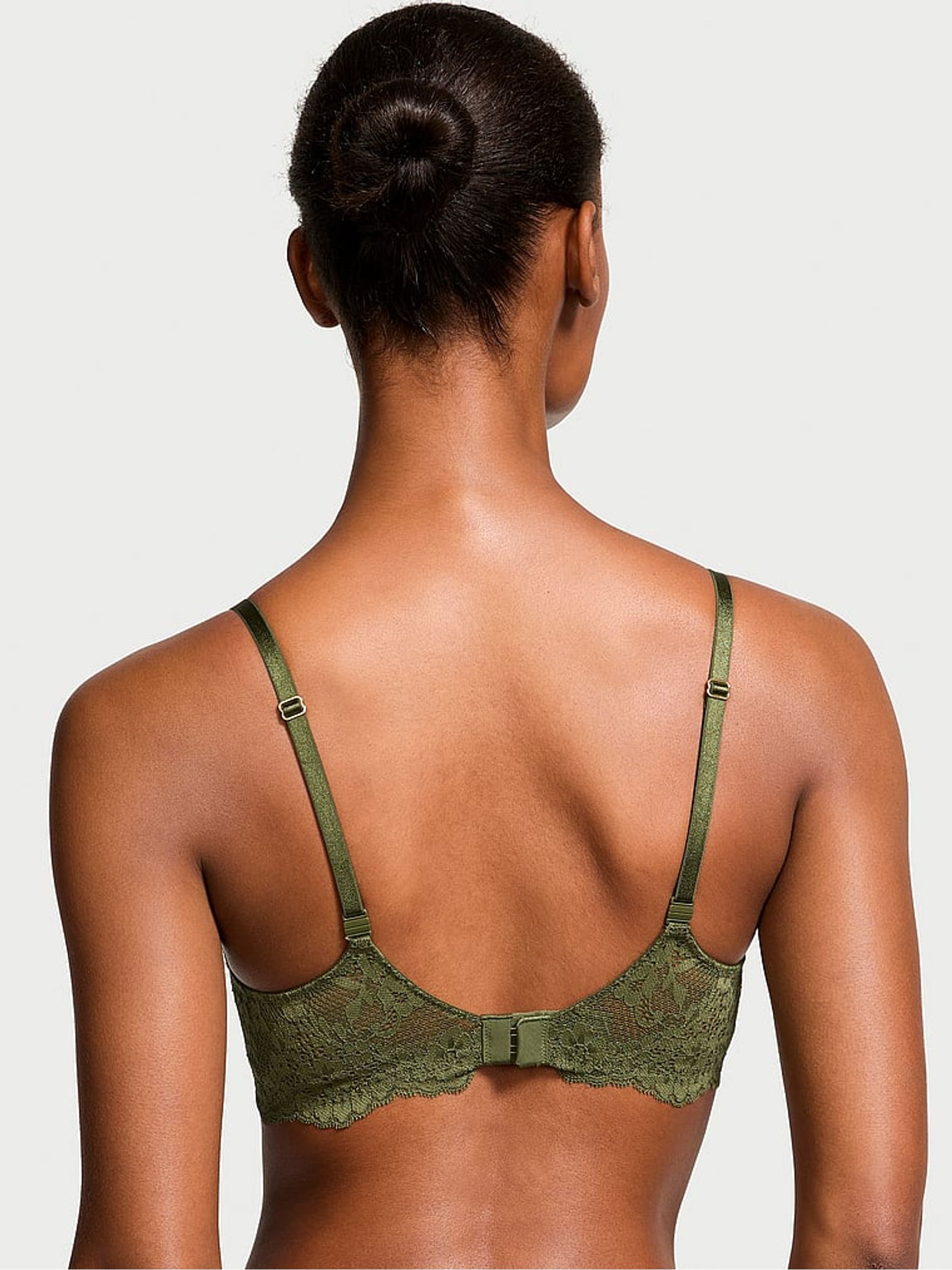 Woodland Green Lace Unlined Balcony Bra - Image 2 of 3