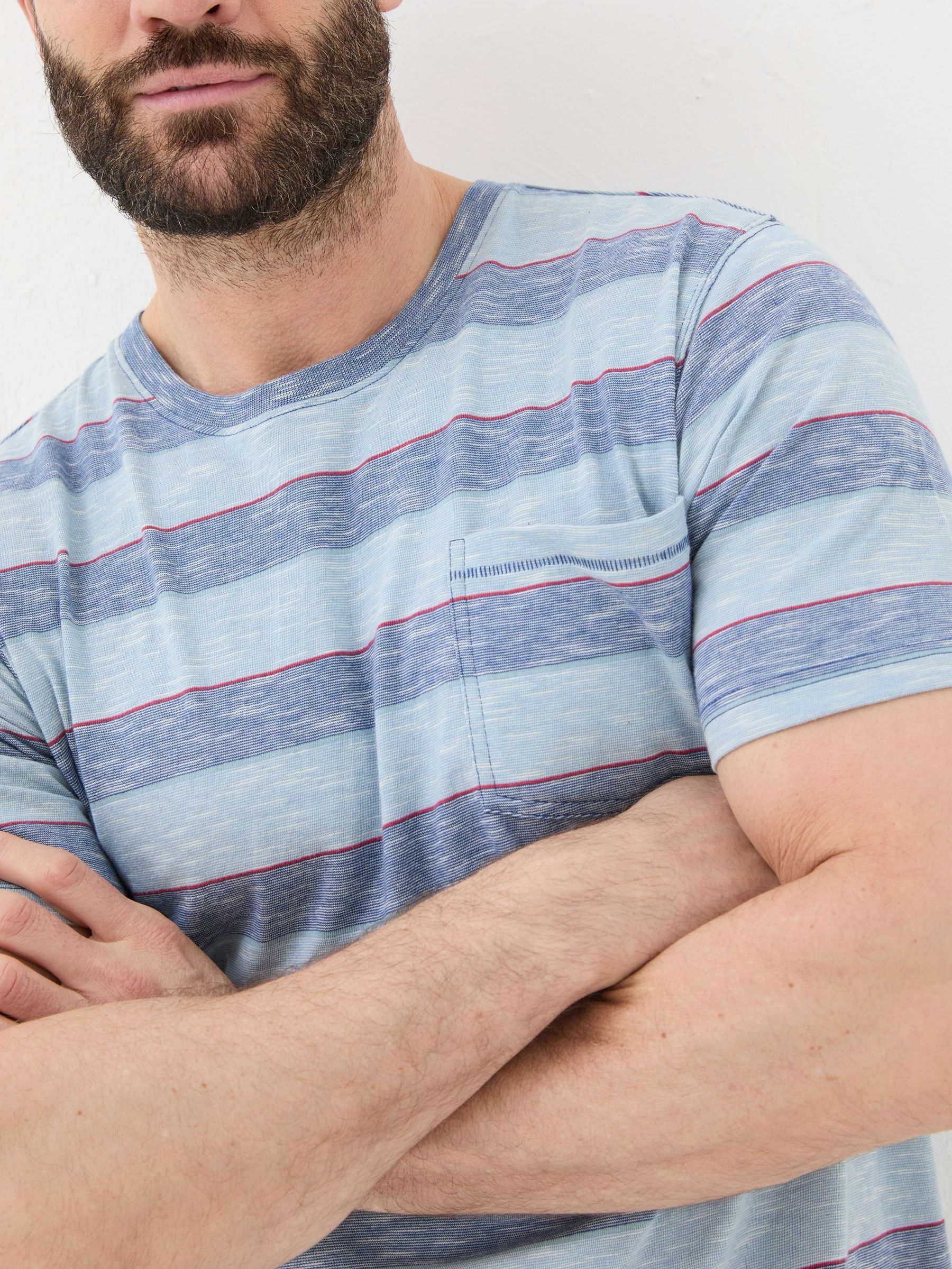 Ferndale Blue Feeder Stripe T-Shirt - Image 3 of 5